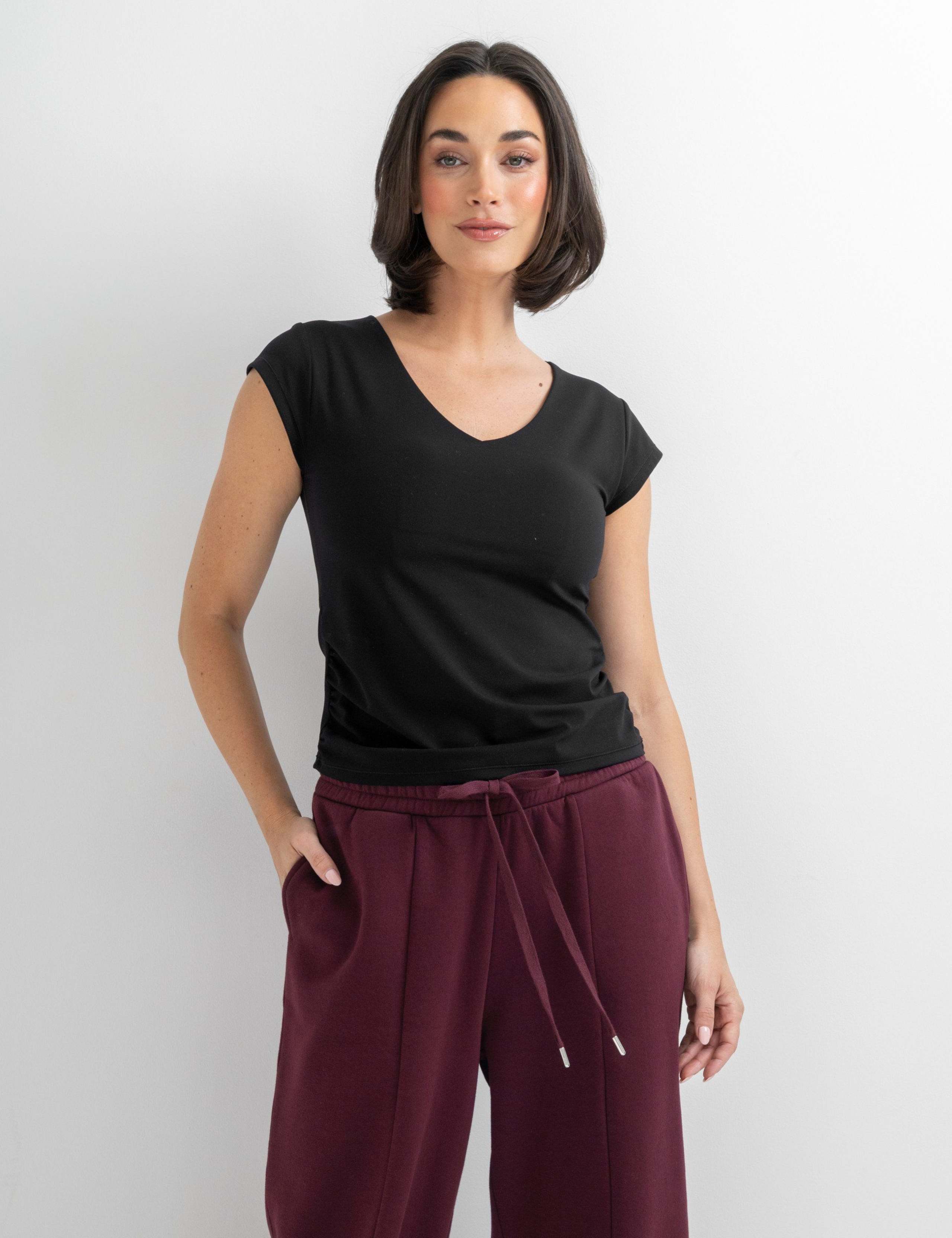 The Buttery Soft V-Neck Non wired T-Shirt 3 of 8