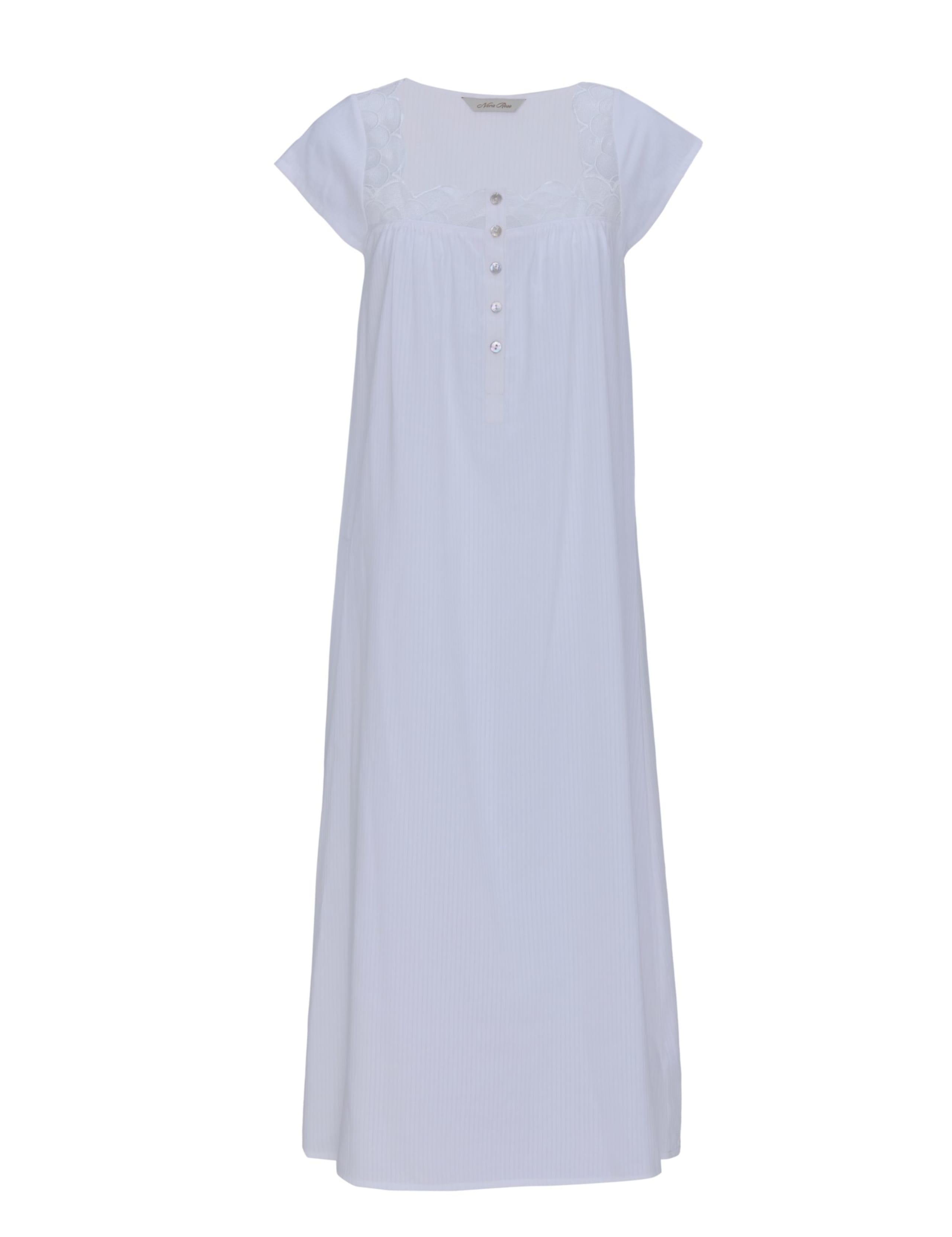 Cotton Modal Shadow Stripe Nightdress 2 of 4
