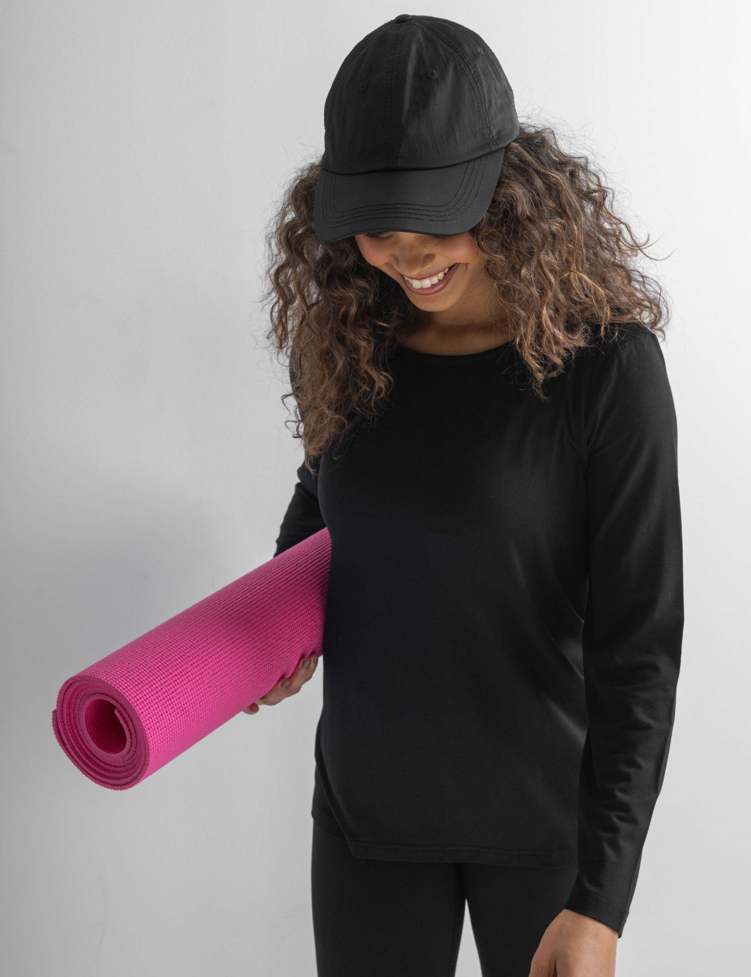 Jersey Round Neck Wrap Back Yoga Top 6 of 7