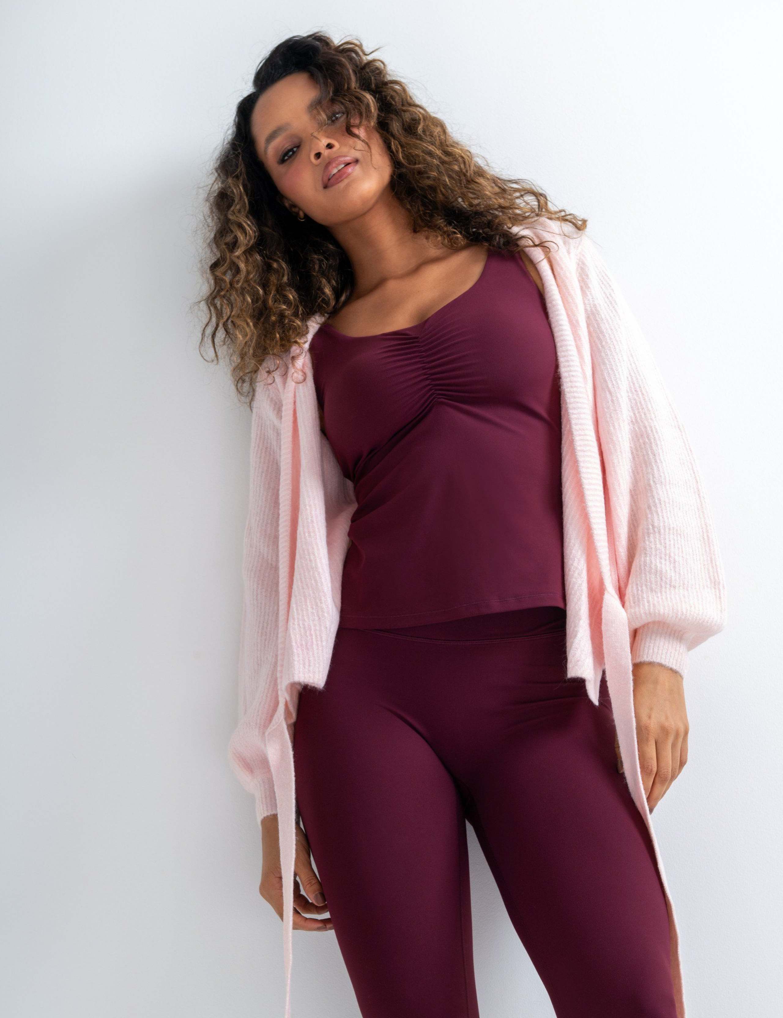 Scoop Neck Ruched Hidden Support Non Wired Vest Top 3 of 7