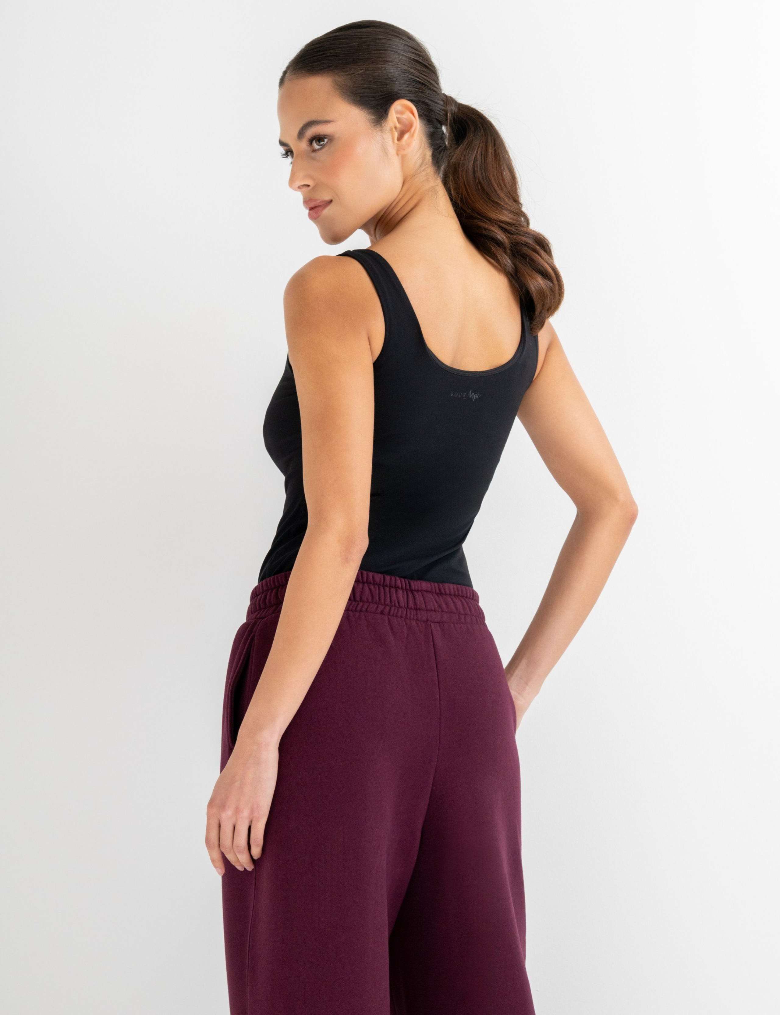 Scoop Neck Ruched Hidden Support Non Wired Vest Top 5 of 5