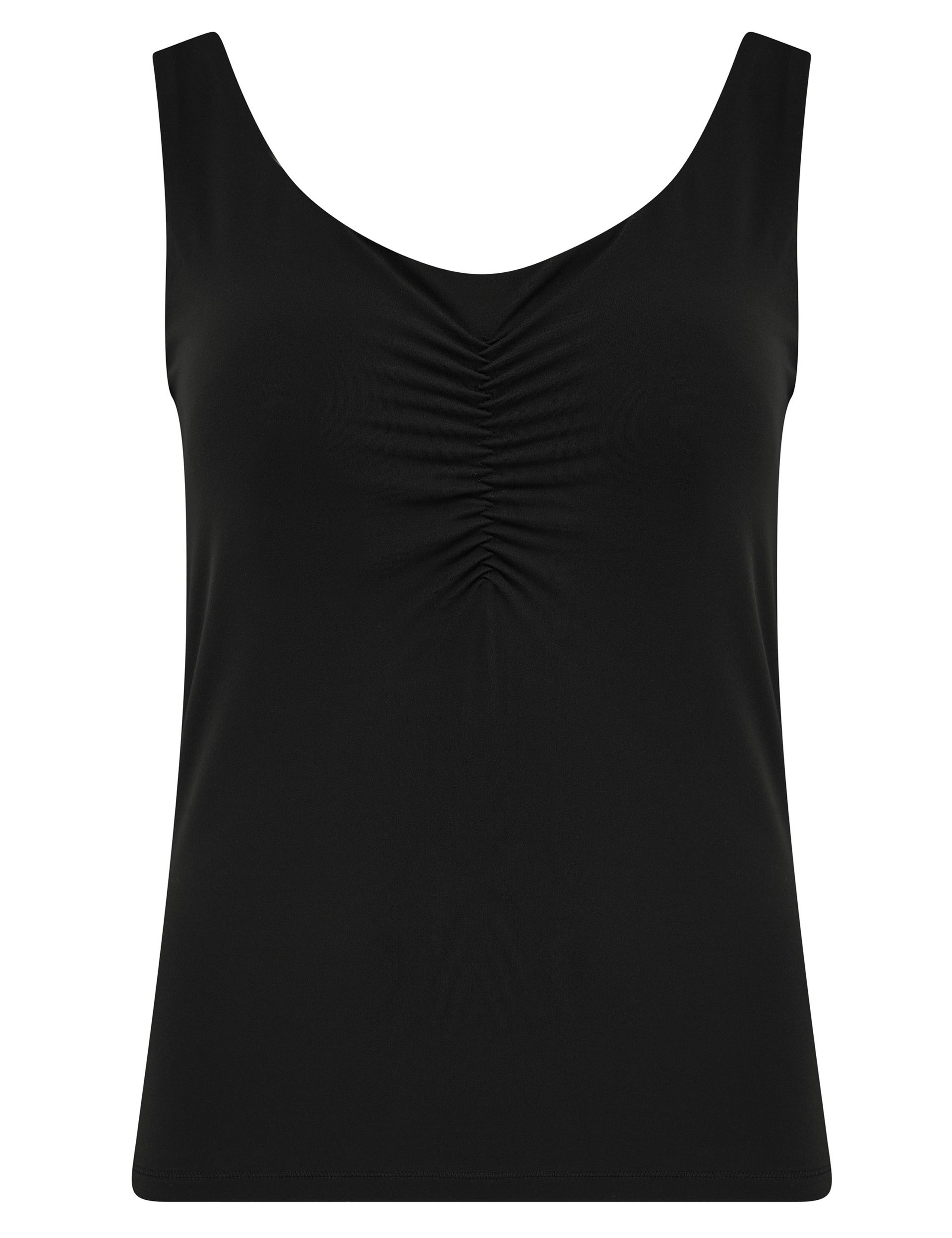 Scoop Neck Ruched Hidden Support Non Wired Vest Top 2 of 5