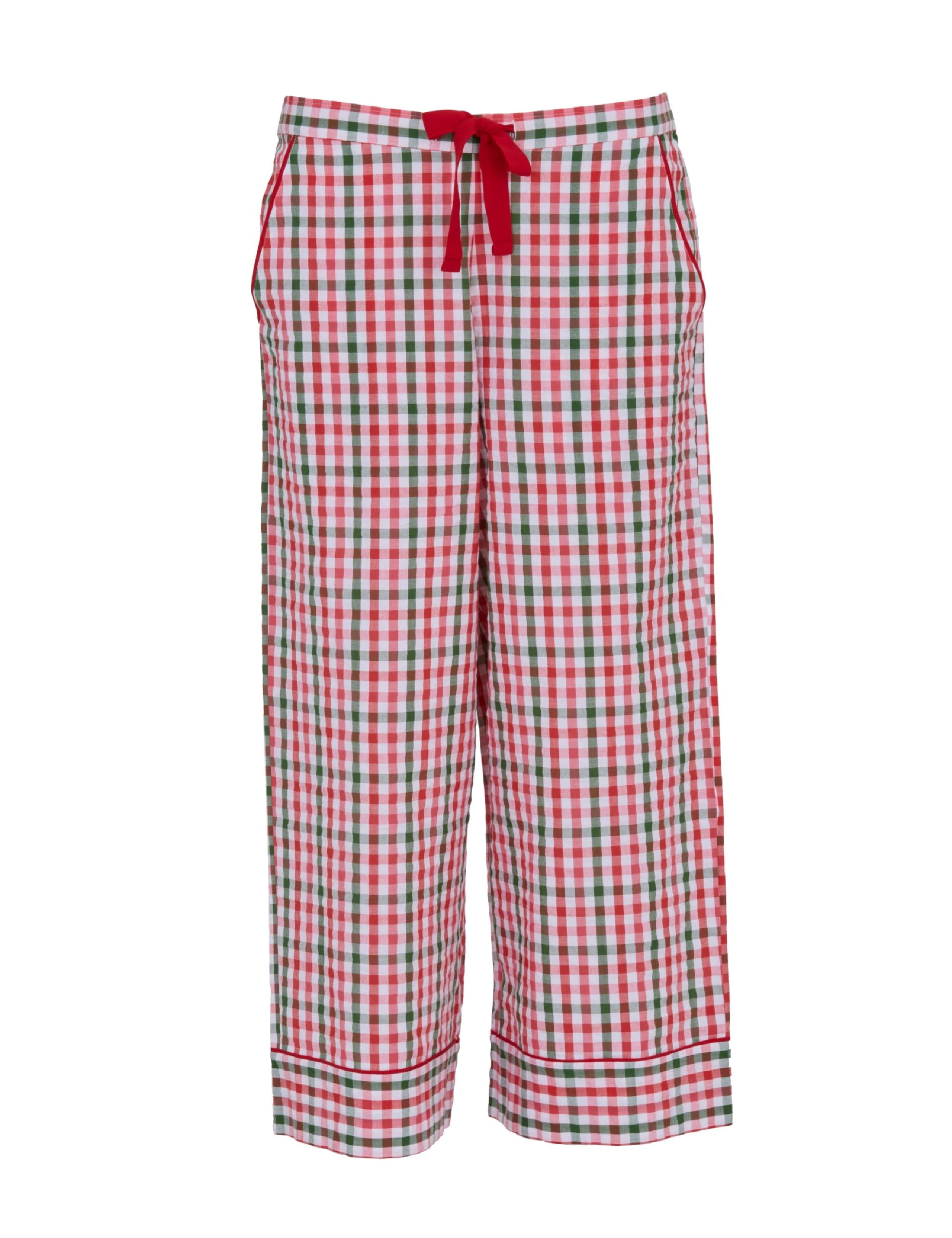 Pure Cotton Checked Pyjama Bottoms 2 of 4