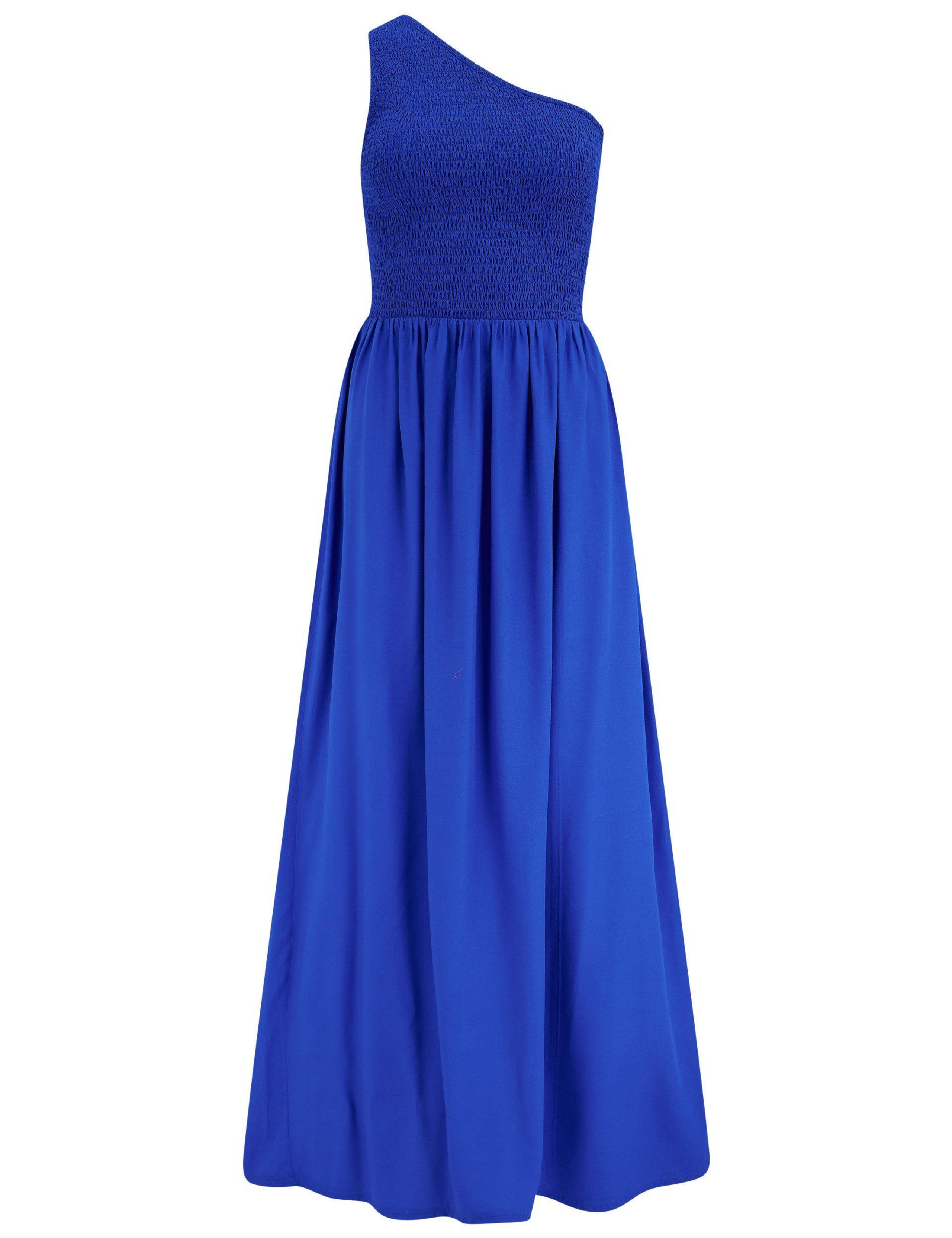 One Shoulder Shirred Maxi Dress 2 of 5