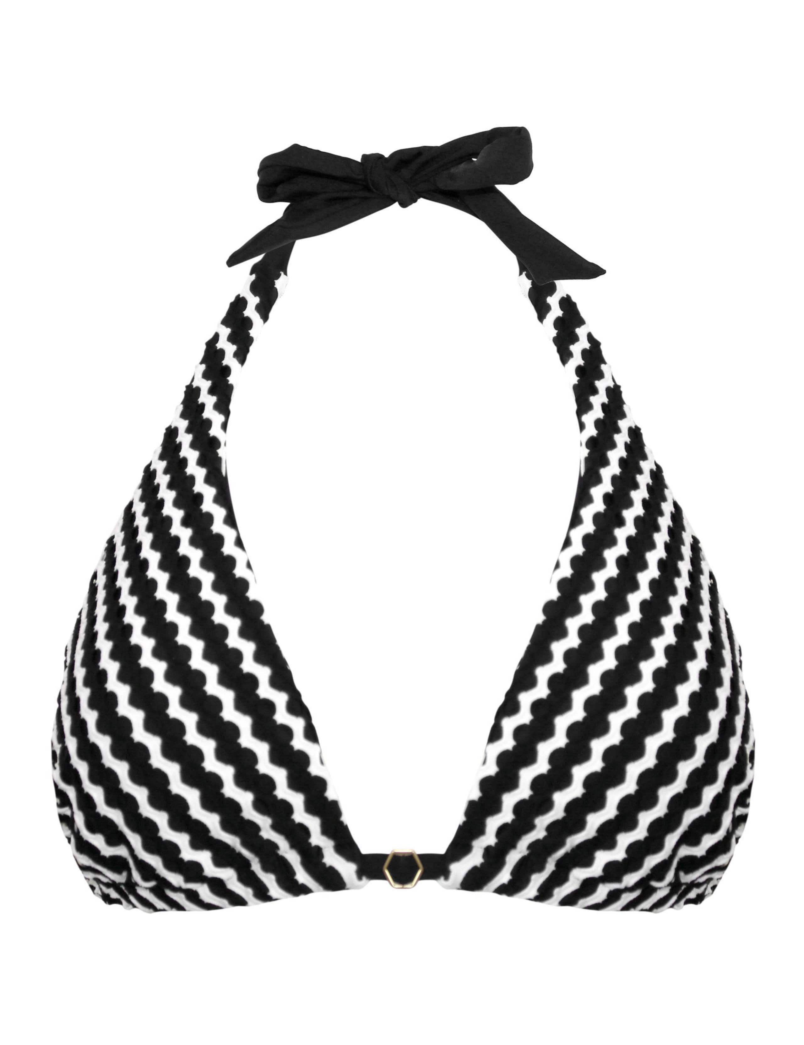 Sun City Textured Triangle Bikini Top 2 of 9