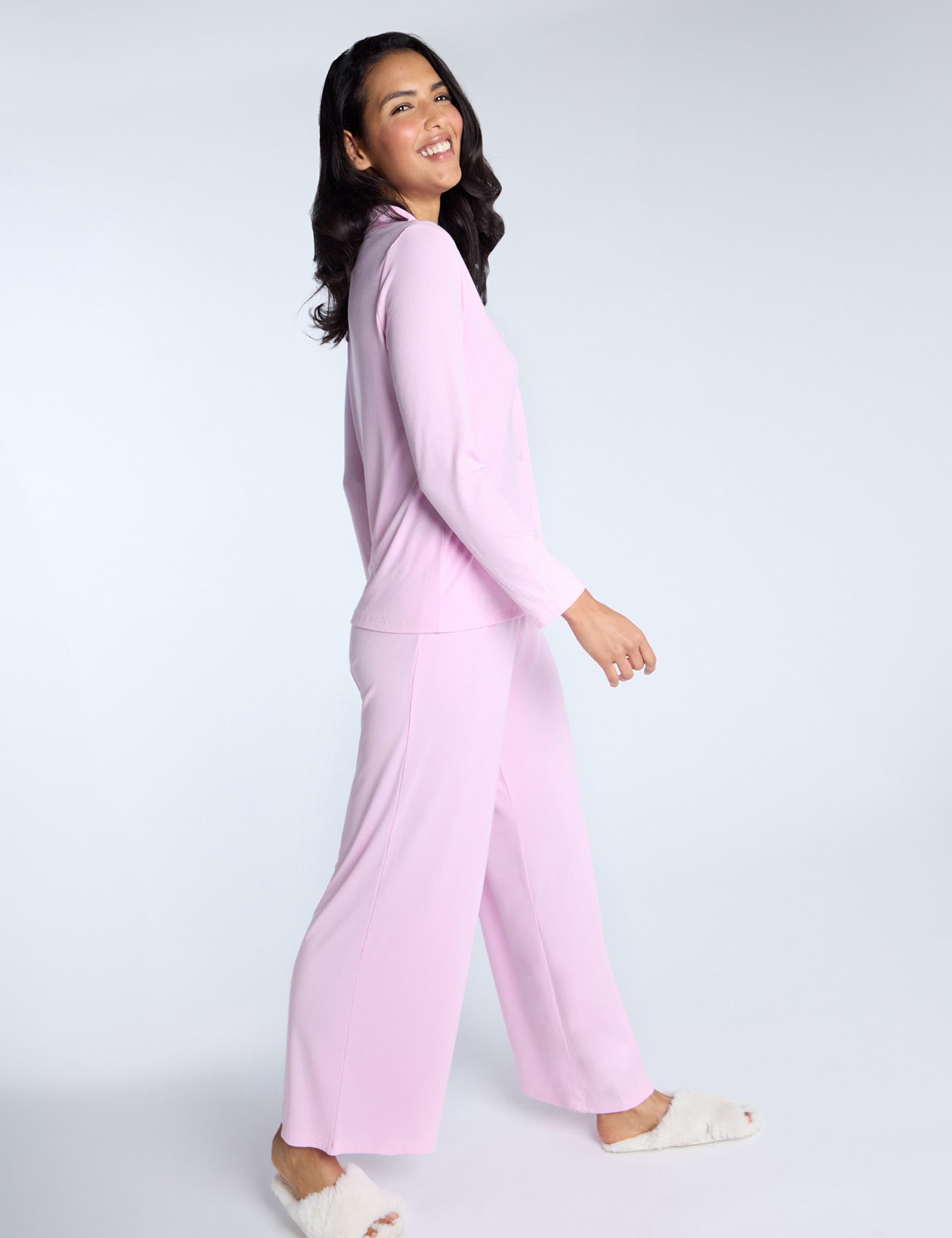 Modal Rich Ribbed Pyjama Bottoms 2 of 5