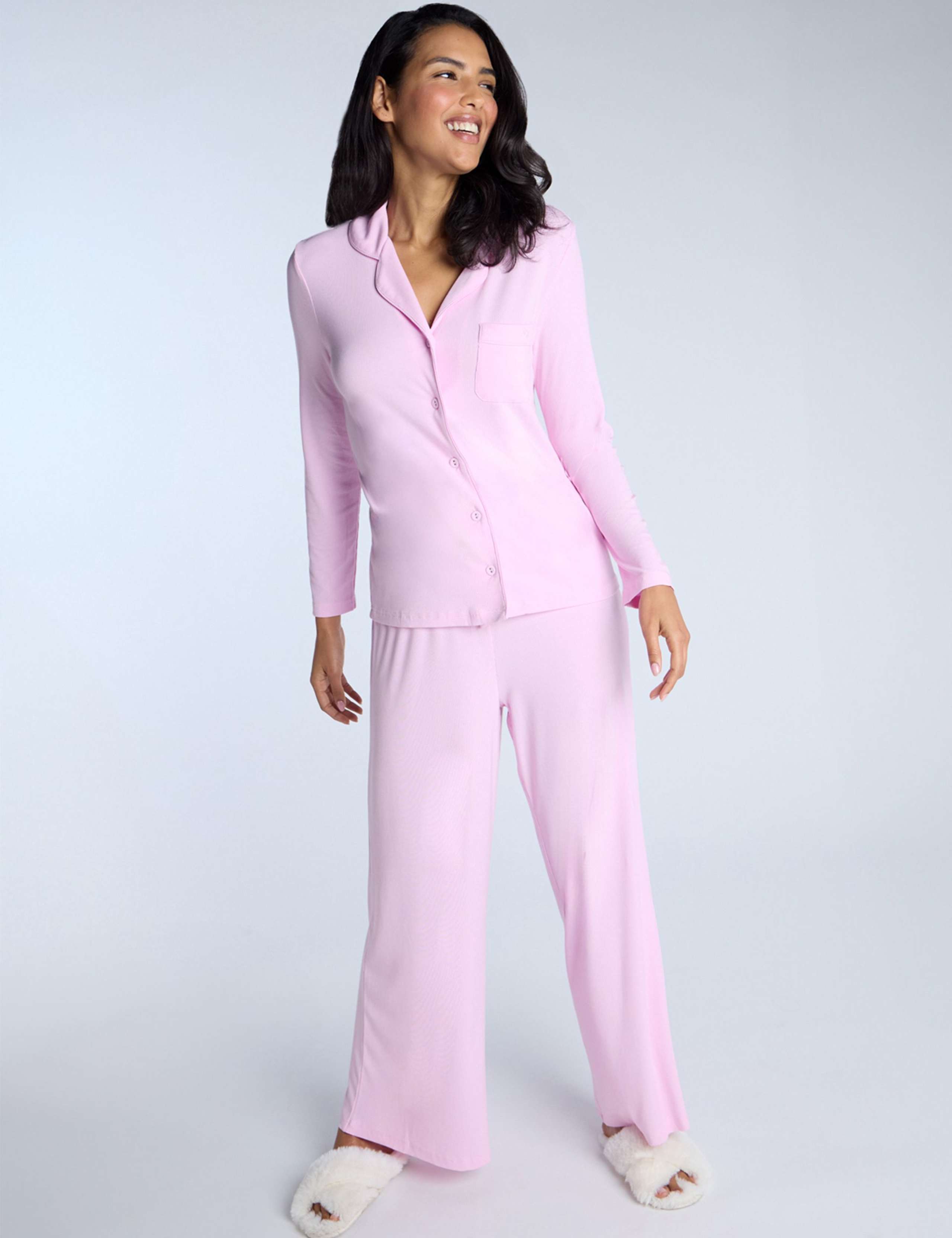 Modal Rich Ribbed Pyjama Bottoms 3 of 5