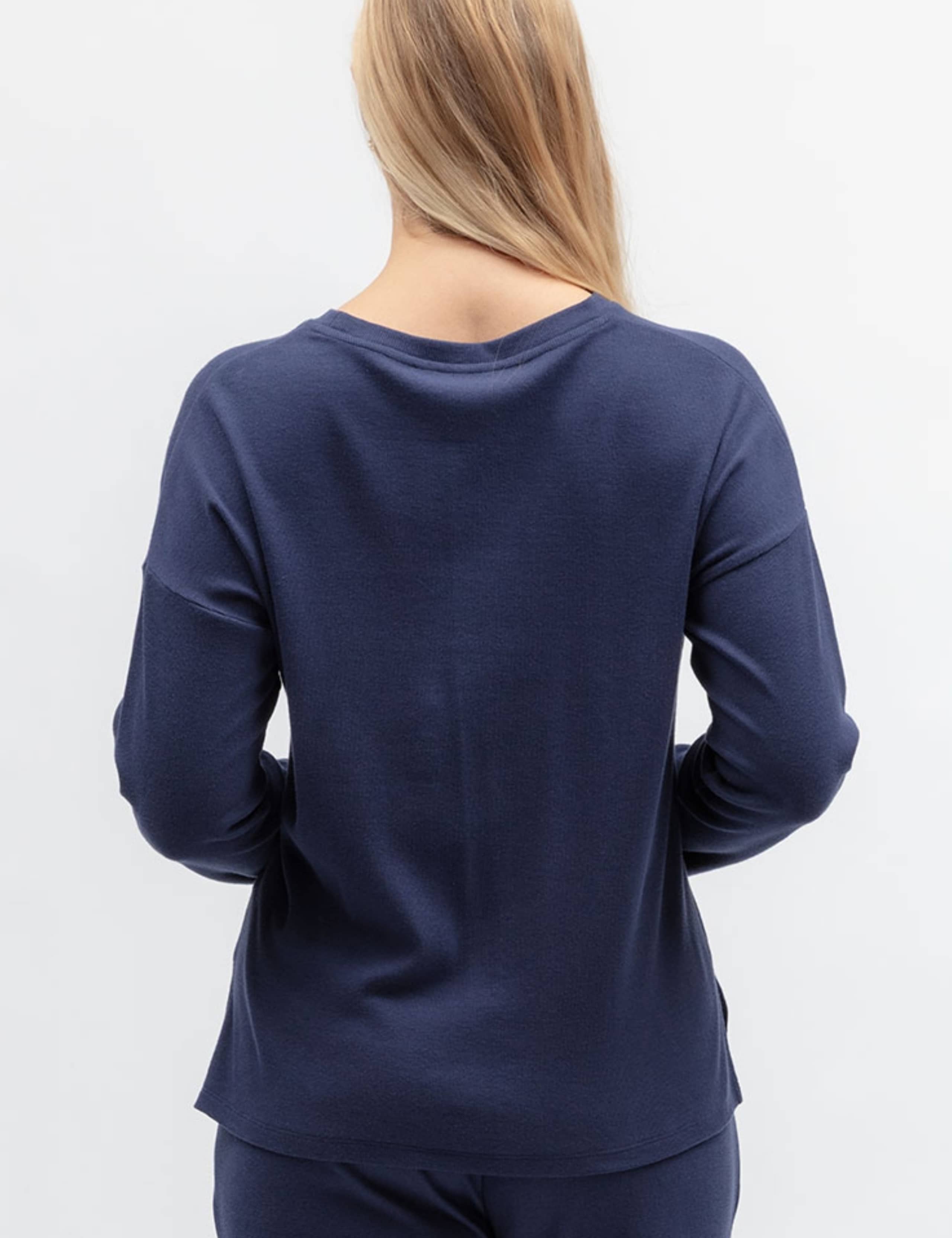 Cotton Modal Jersey Ribbed Pyjama Top 3 of 3