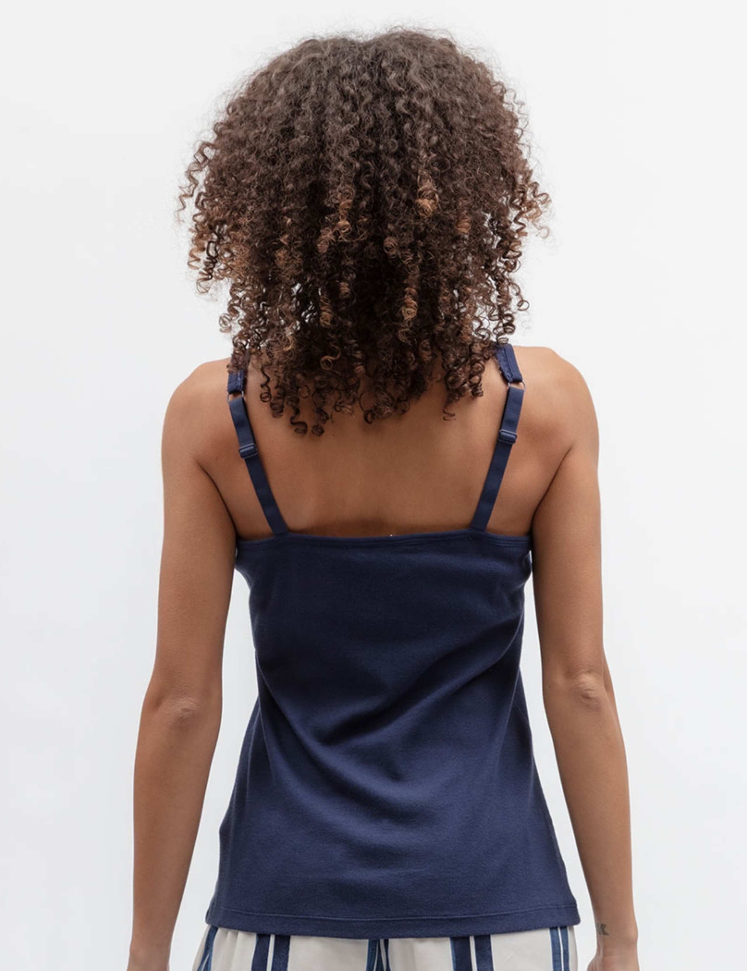 Cotton Modal Jersey Ribbed Hidden Support Vest 3 of 3