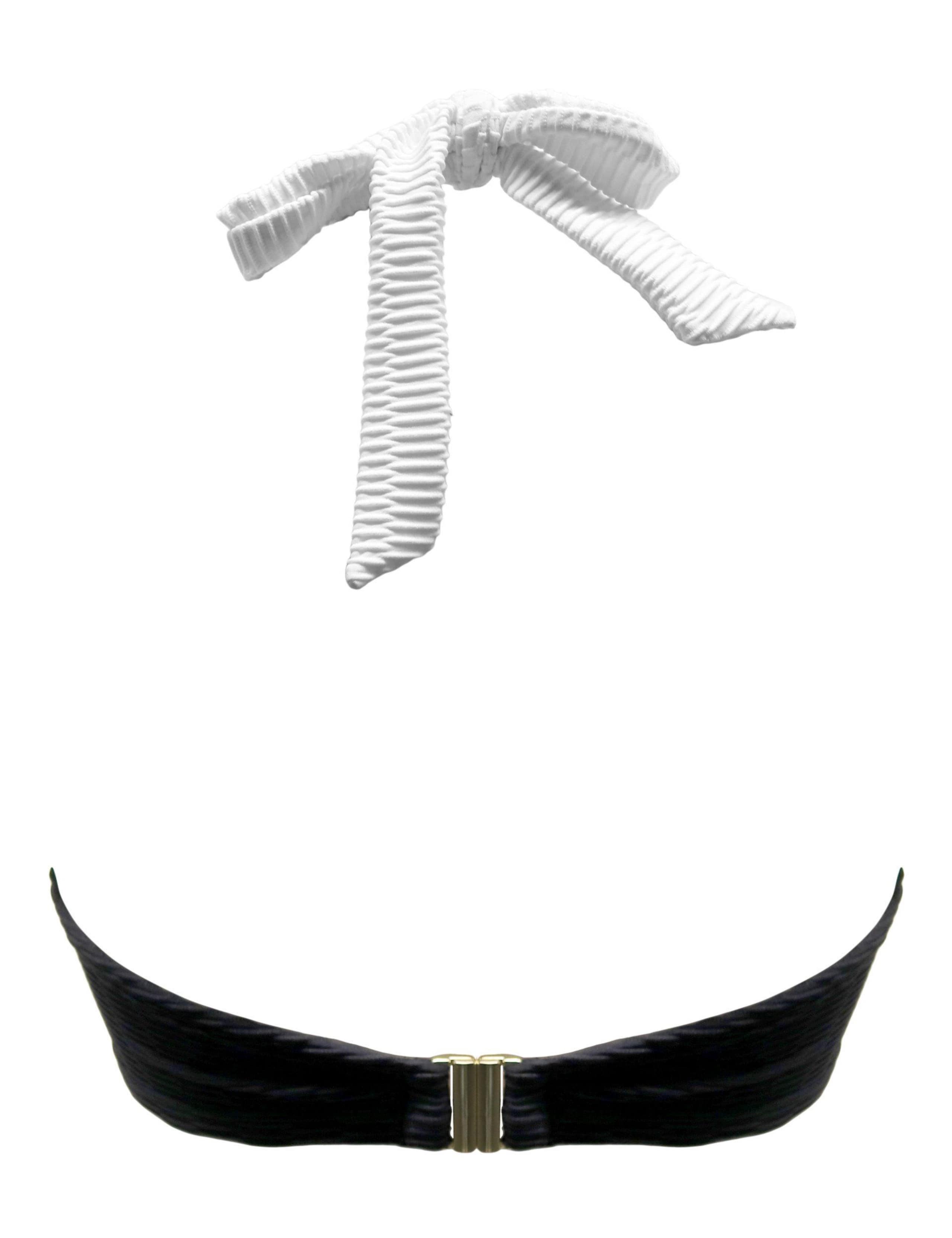 Acapulco Textured  Halterneck Underwired Padded Bikini Top 8 of 8