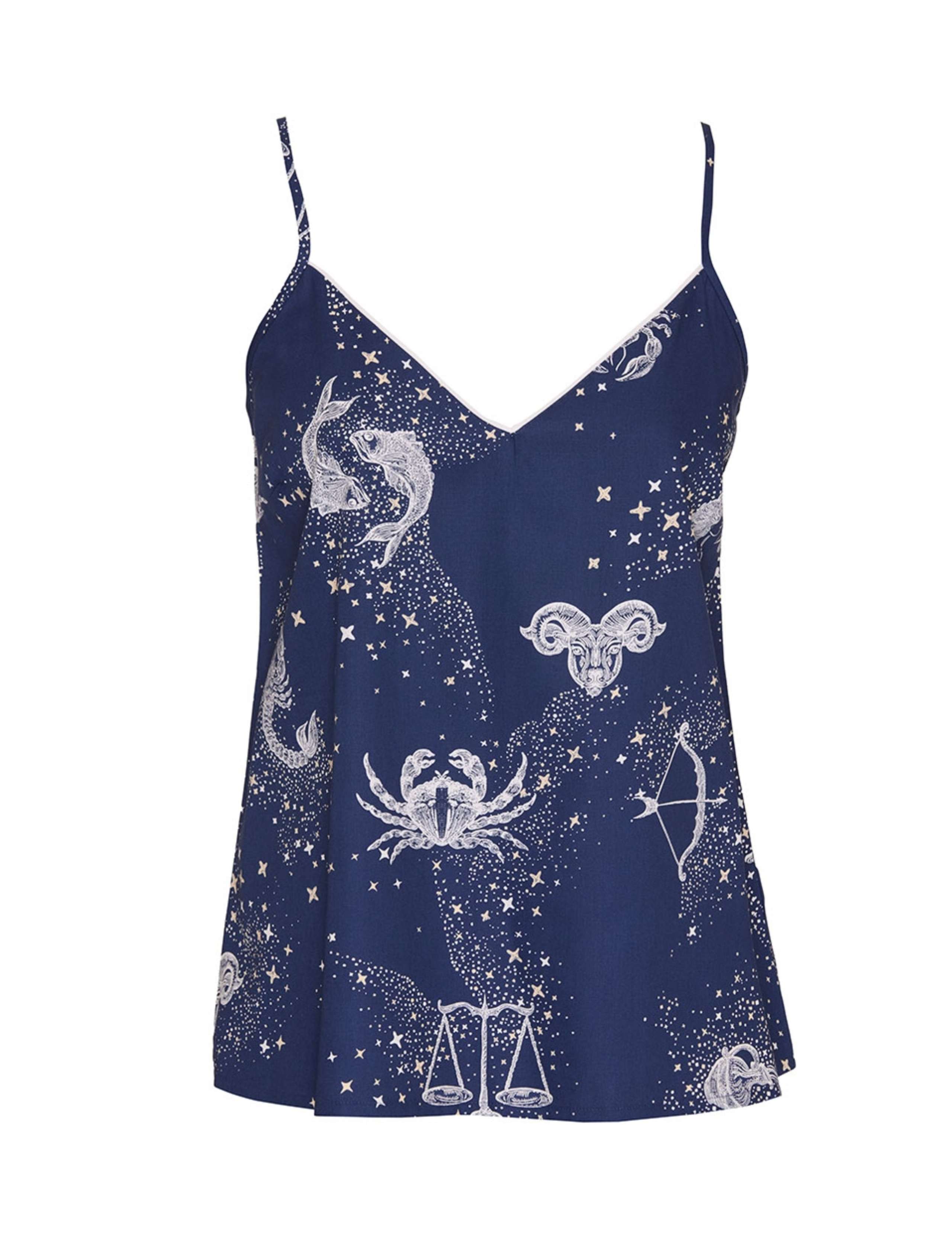 Cotton Modal Zodiac Print Cami Top 2 of 4