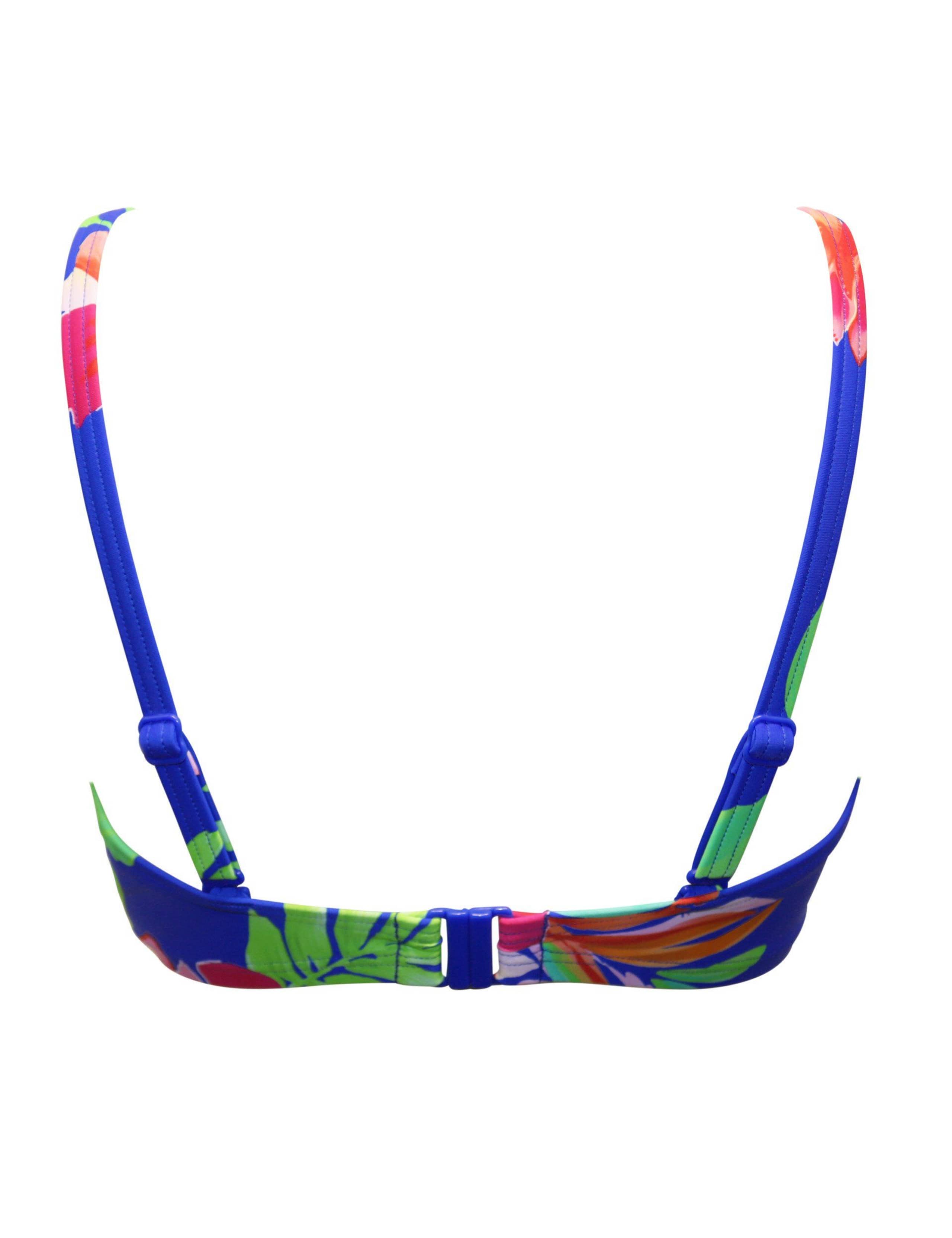 Free Spirit Printed Twist Front Bikini Top (B-G) 7 of 7