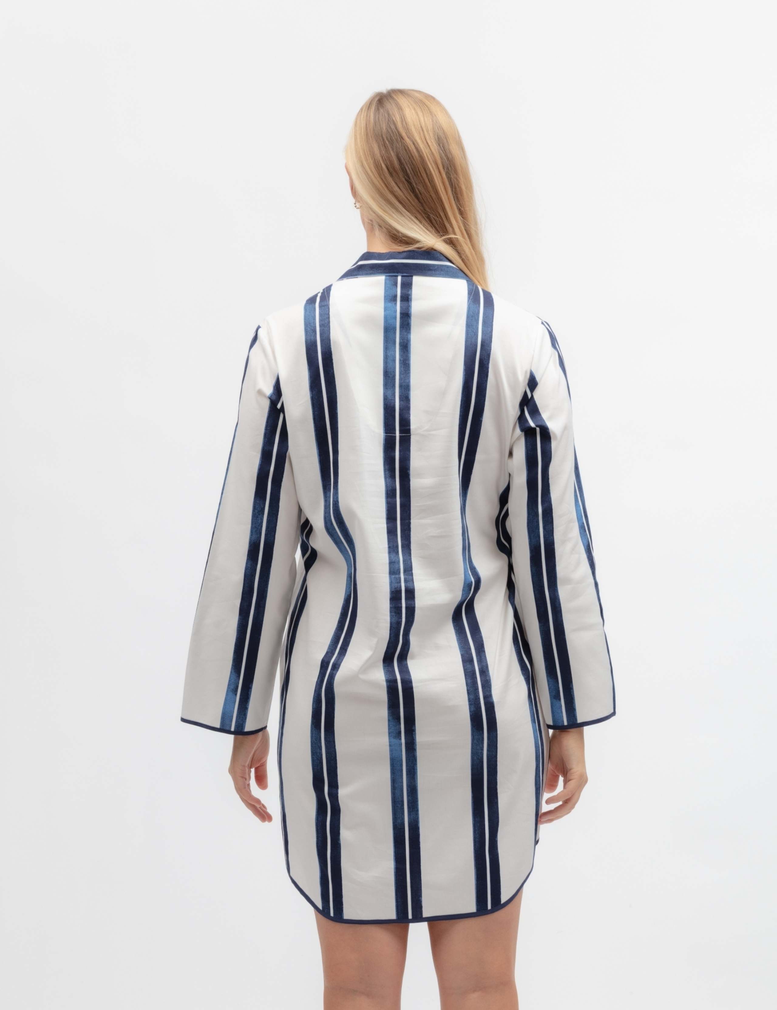 Cotton Modal Striped Nightshirt 3 of 3