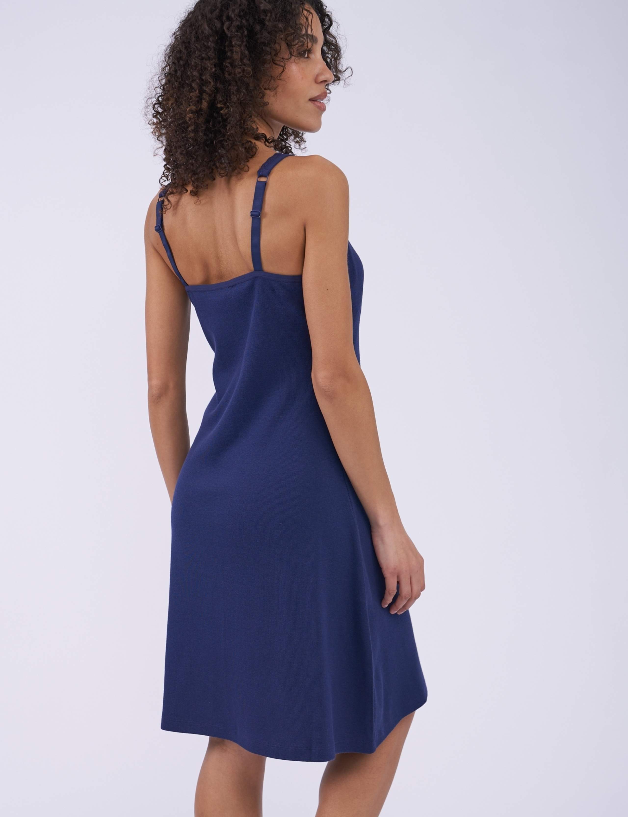 Cotton Modal Ribbed Hidden Support Chemise 4 of 4