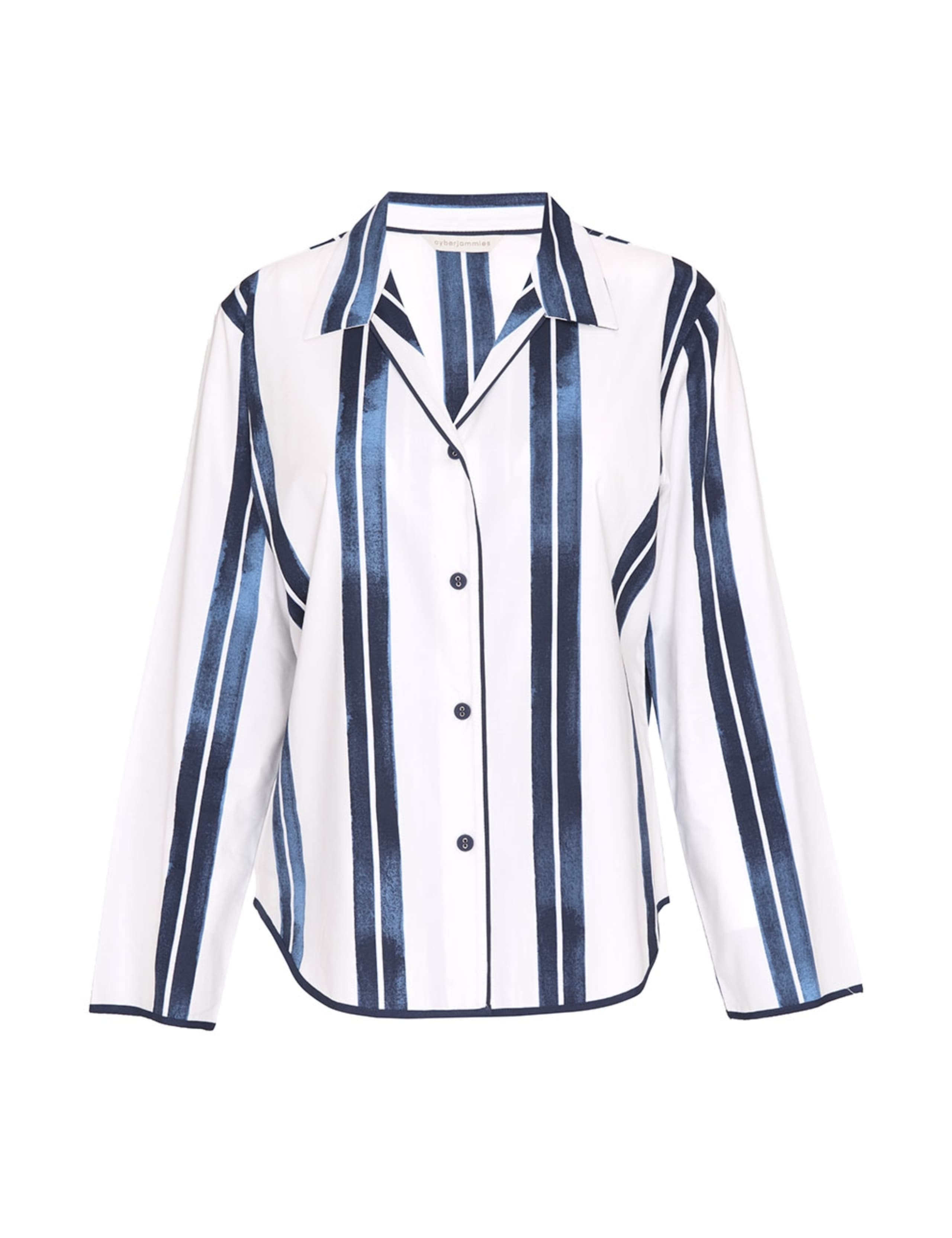 Cotton Modal Striped Revere Pyjama Top 2 of 4