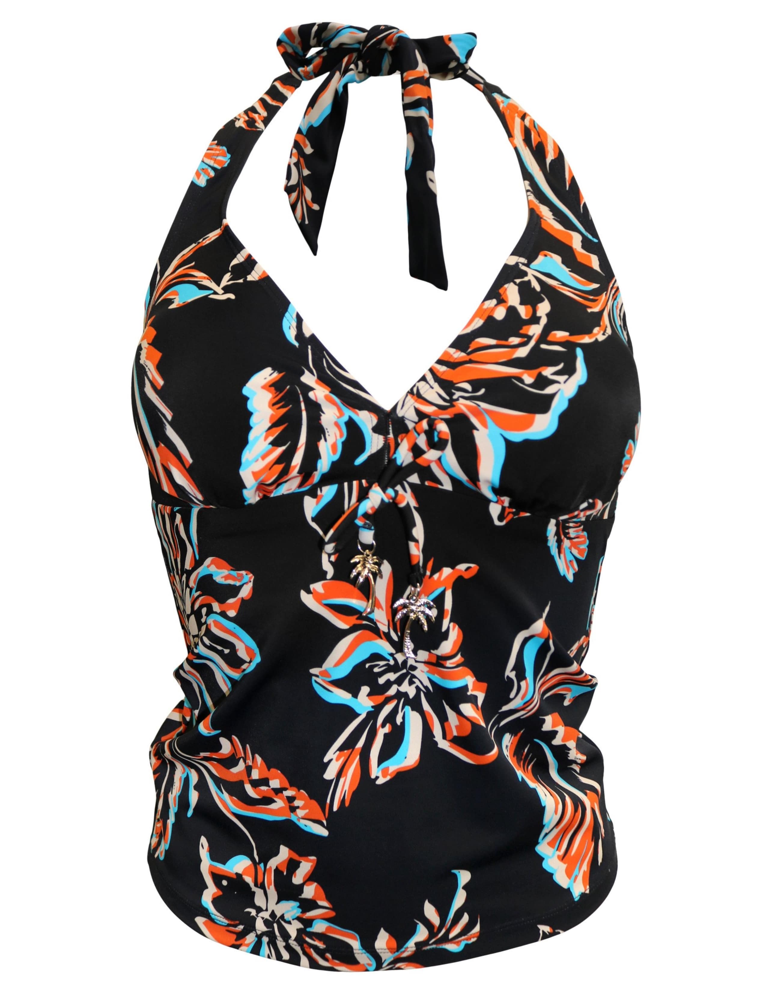 Madrid Floral Halterneck Tankini Top 2 of 6