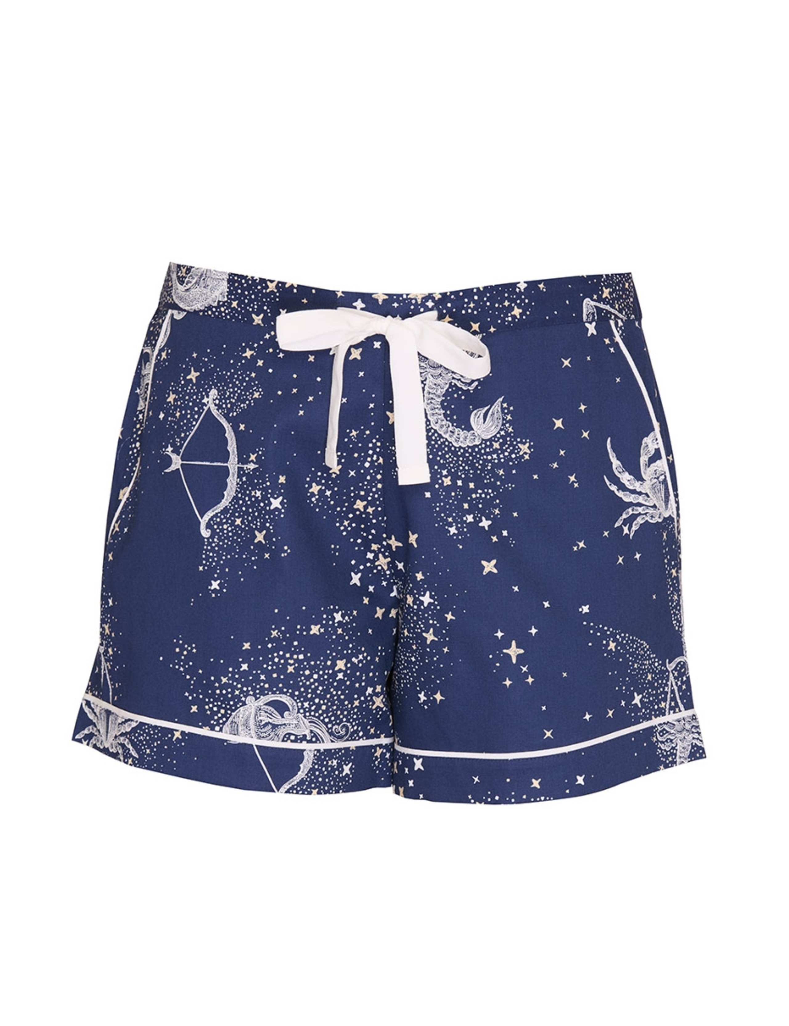 Cotton Modal Zodiac Print Pyjama Shorts 2 of 4