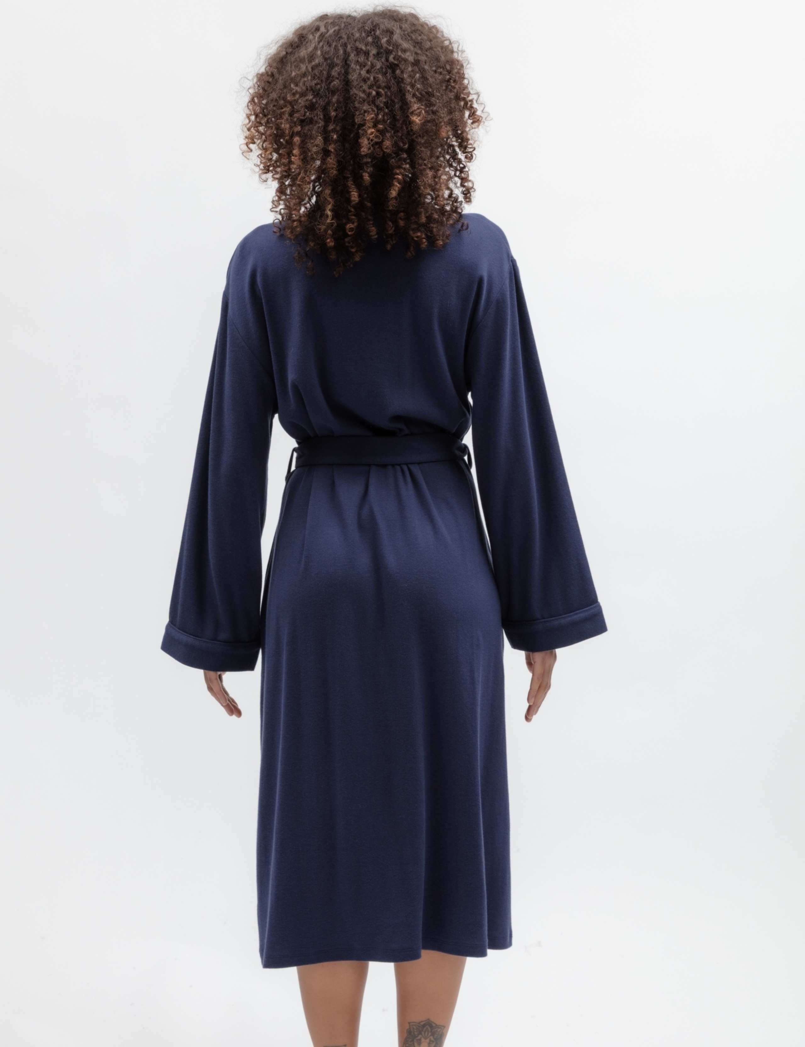 Cotton Modal Jersey Dressing Gown 3 of 3
