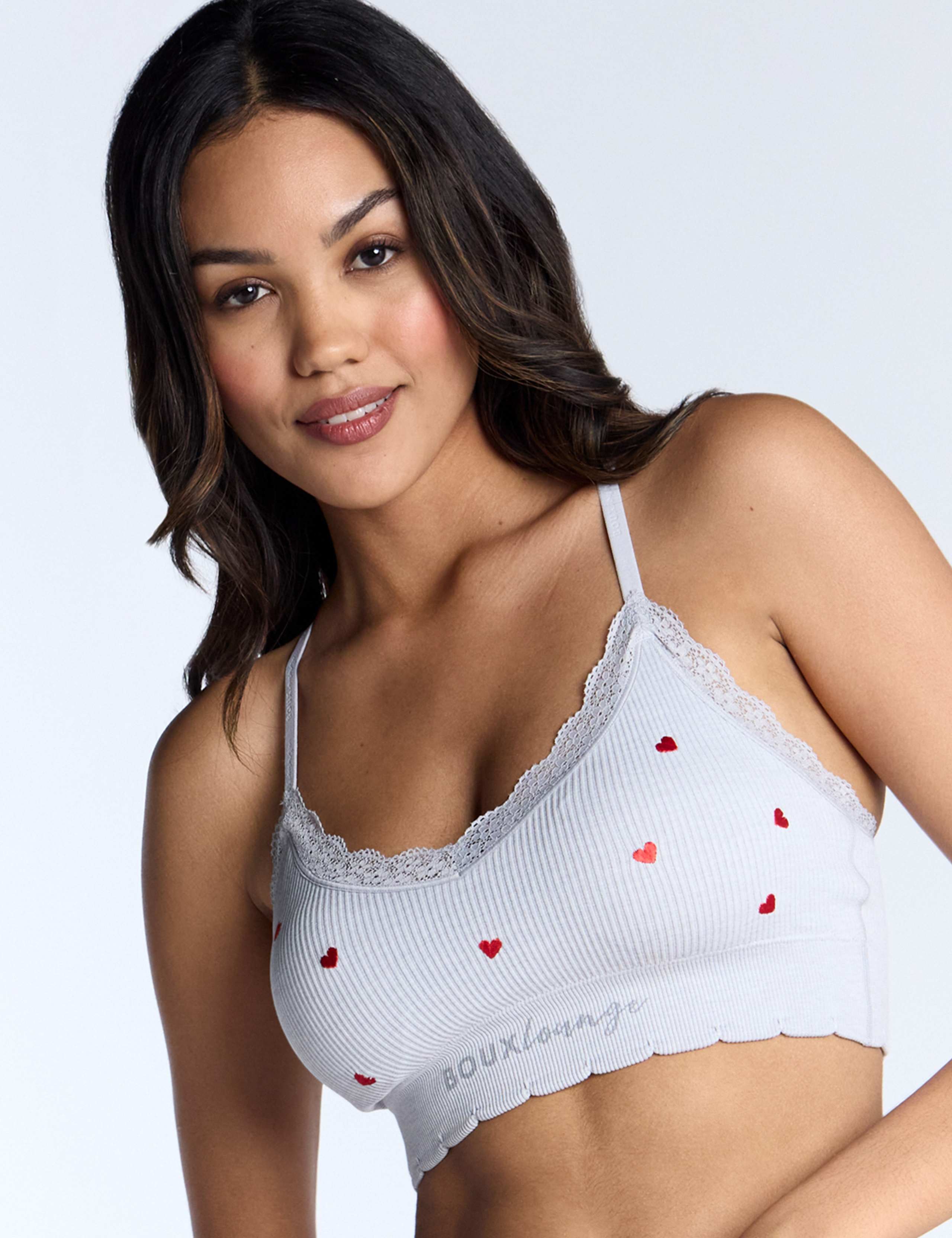 Heart Embroidered Non Wired Bralette 2 of 6