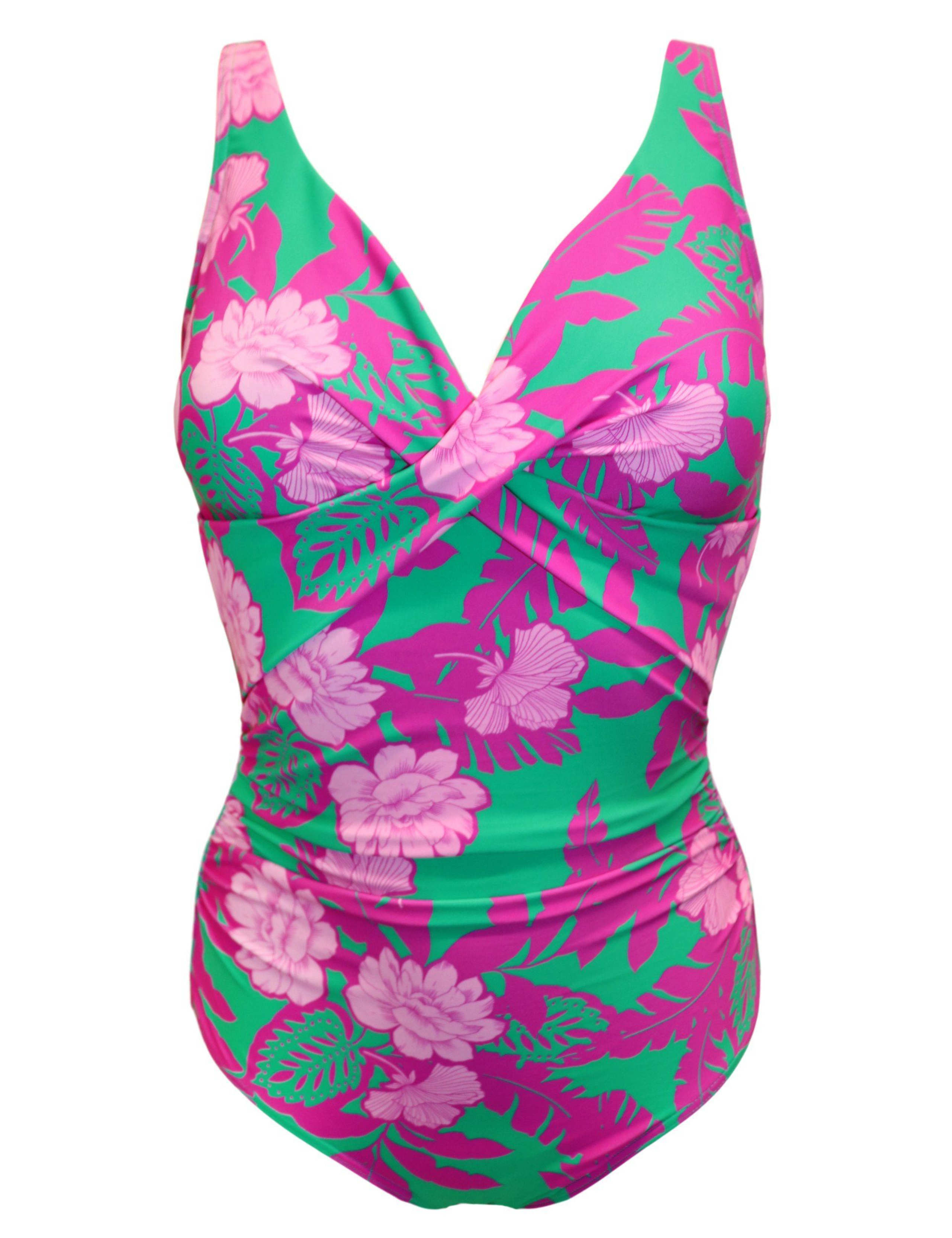 Free Spirit Tummy Control Floral Swimsuit 2 of 6