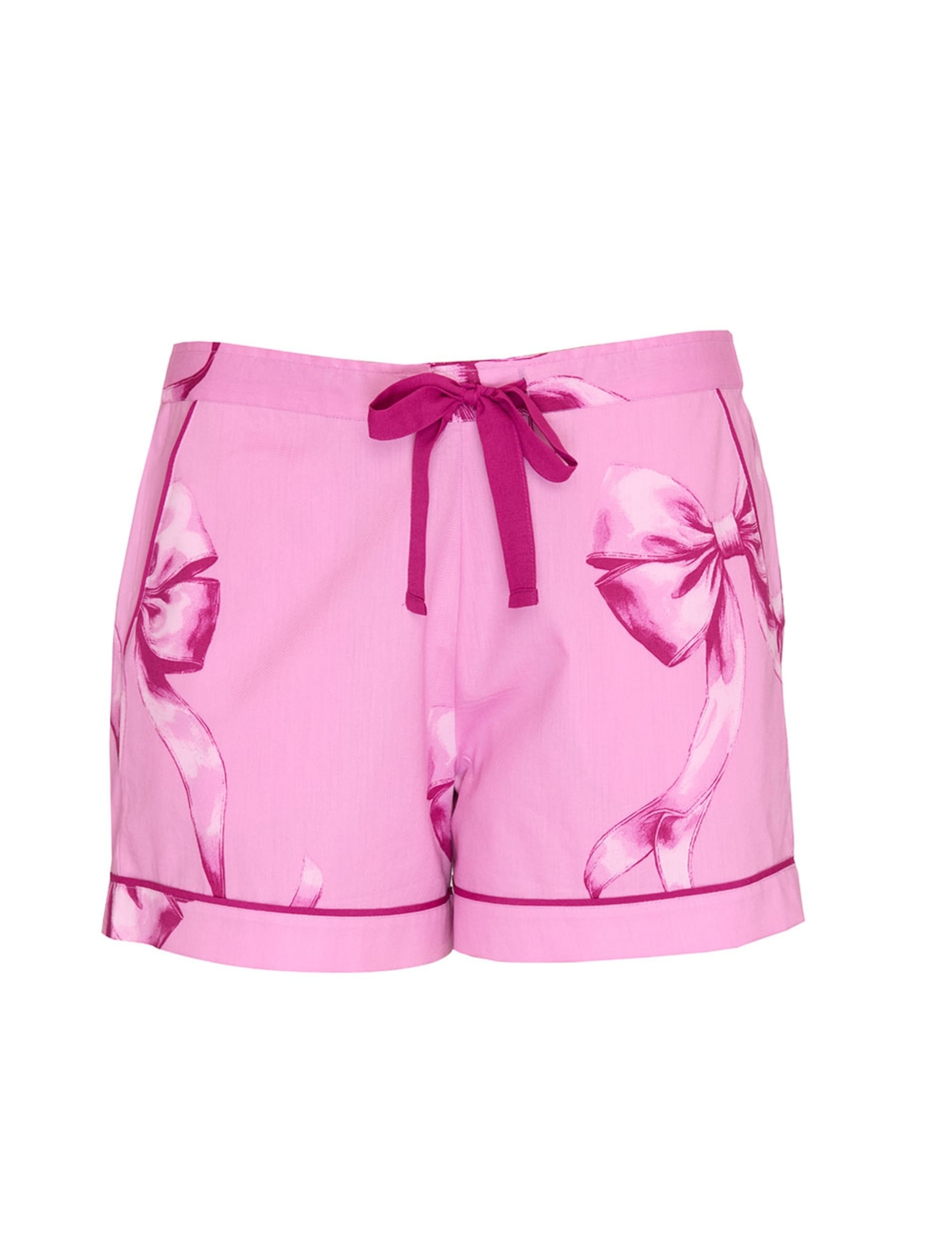 Cotton Modal Bow Print Pyjama Shorts 2 of 4