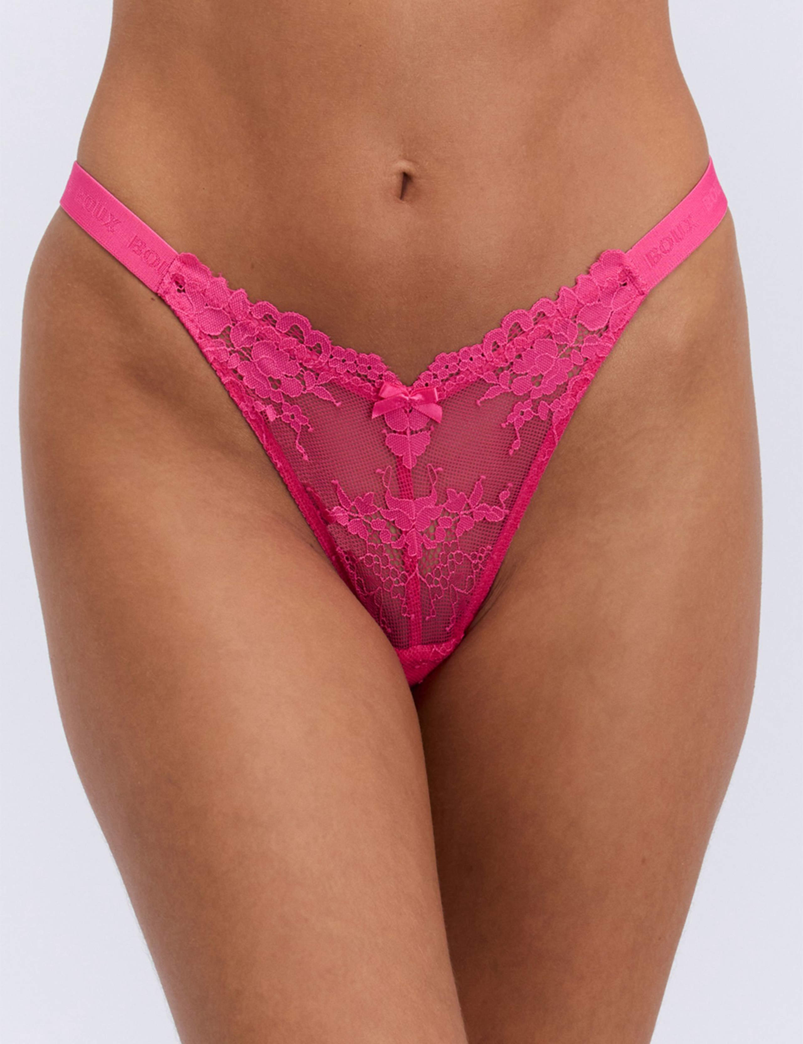 3 Pack Fran Floral Lace Thongs 9 of 10