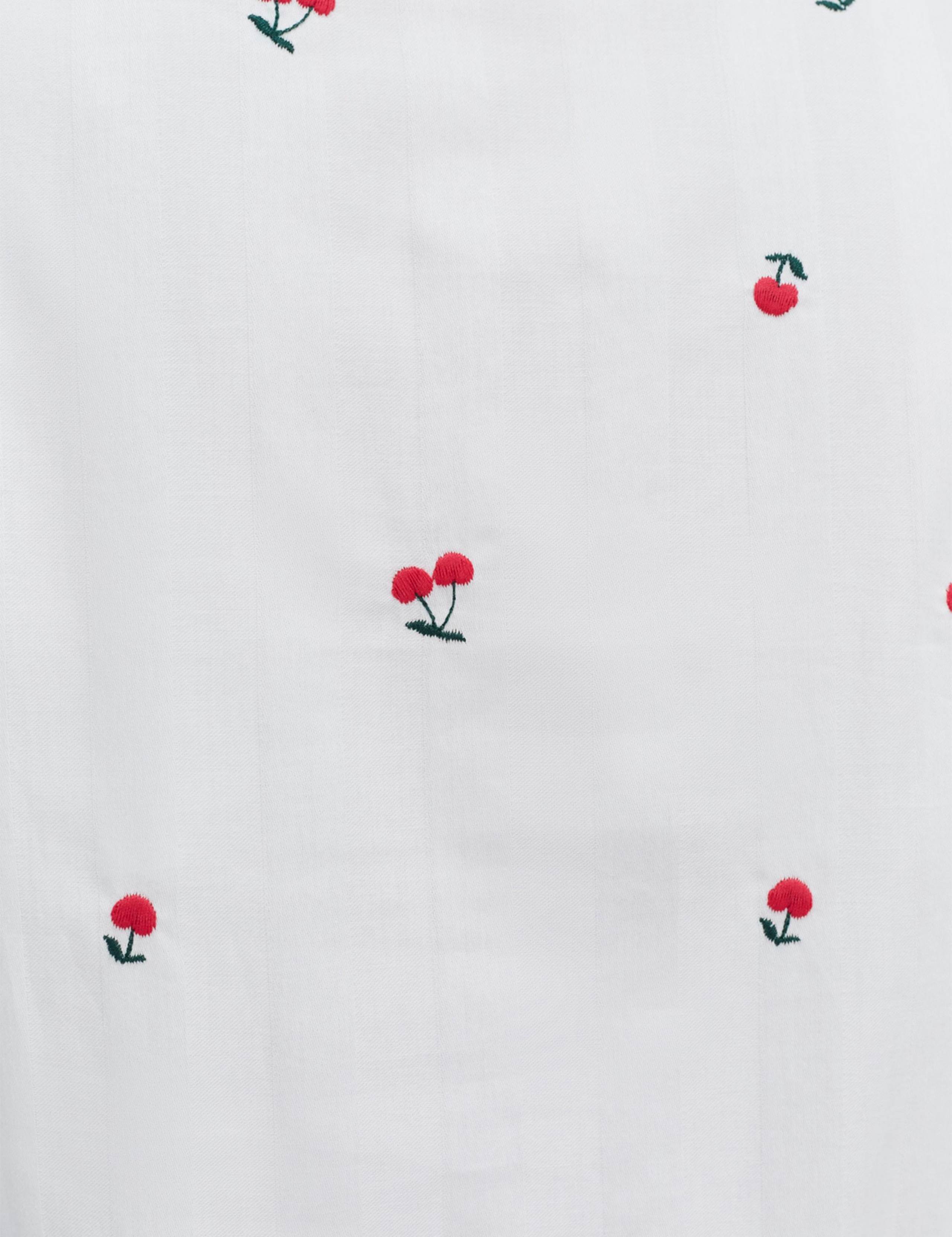 Pure Cotton Cherry Pyjama Set 7 of 8