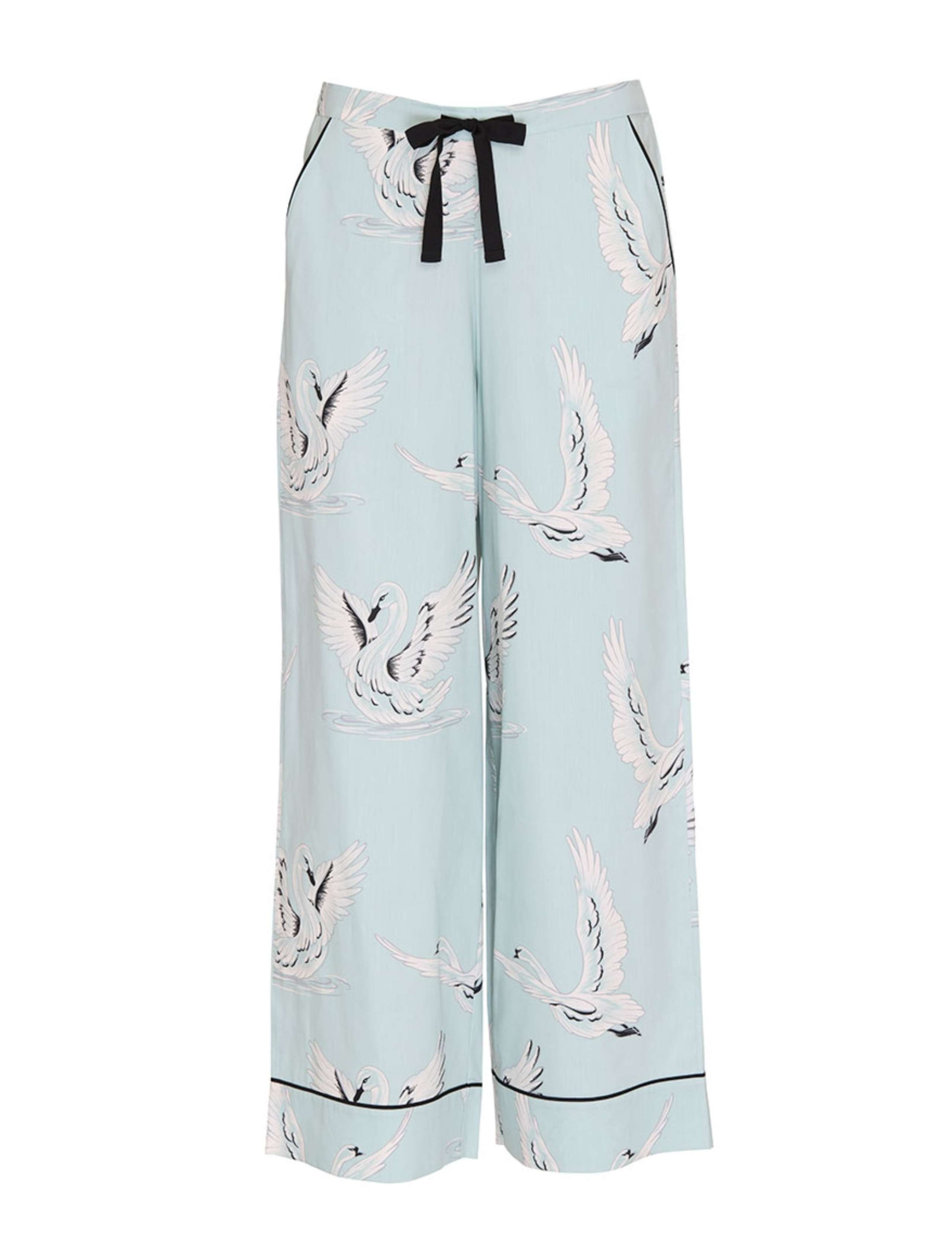 Cotton Modal Swan Print Pyjama Bottoms 2 of 4