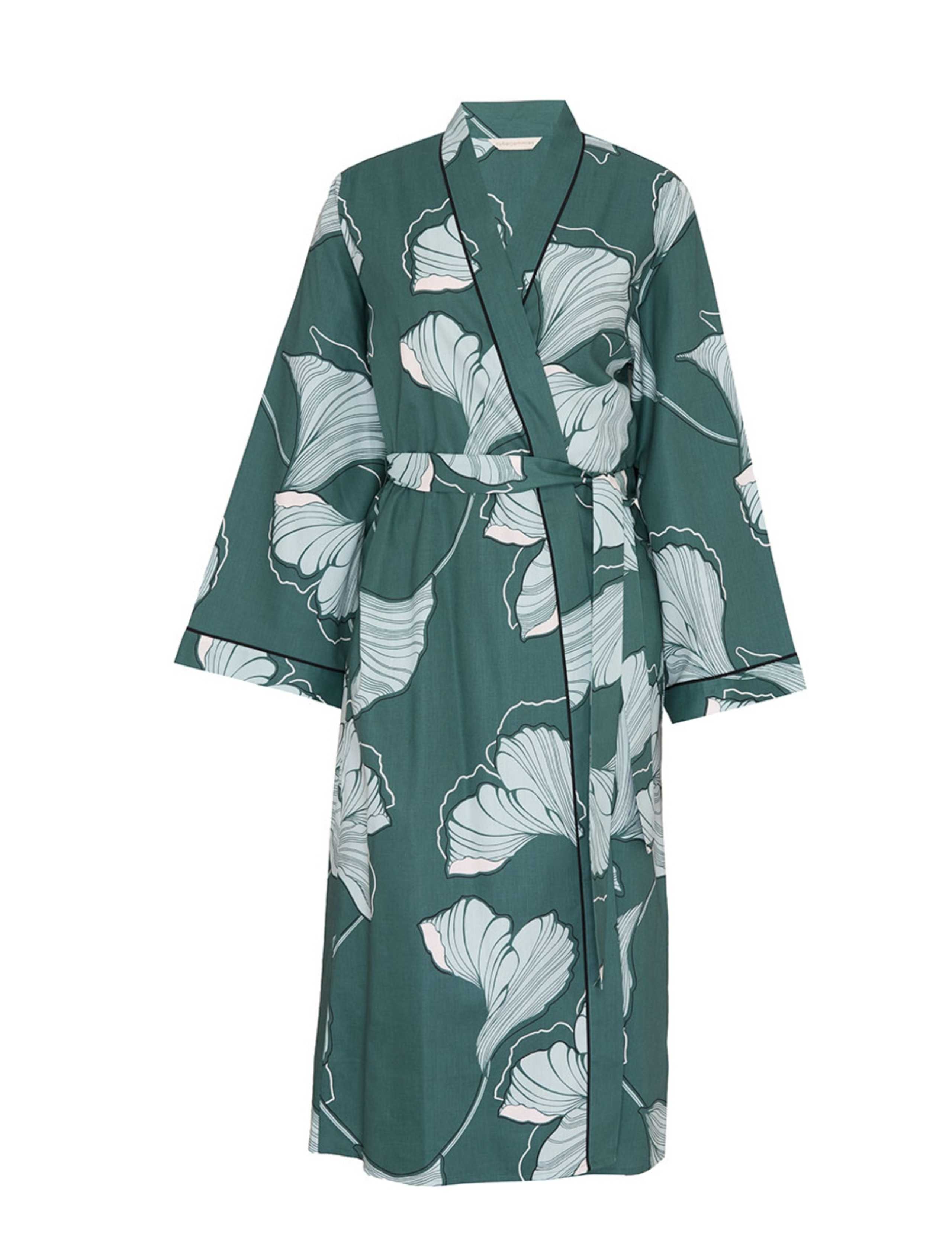 Cotton Modal Floral Dressing Gown 2 of 4