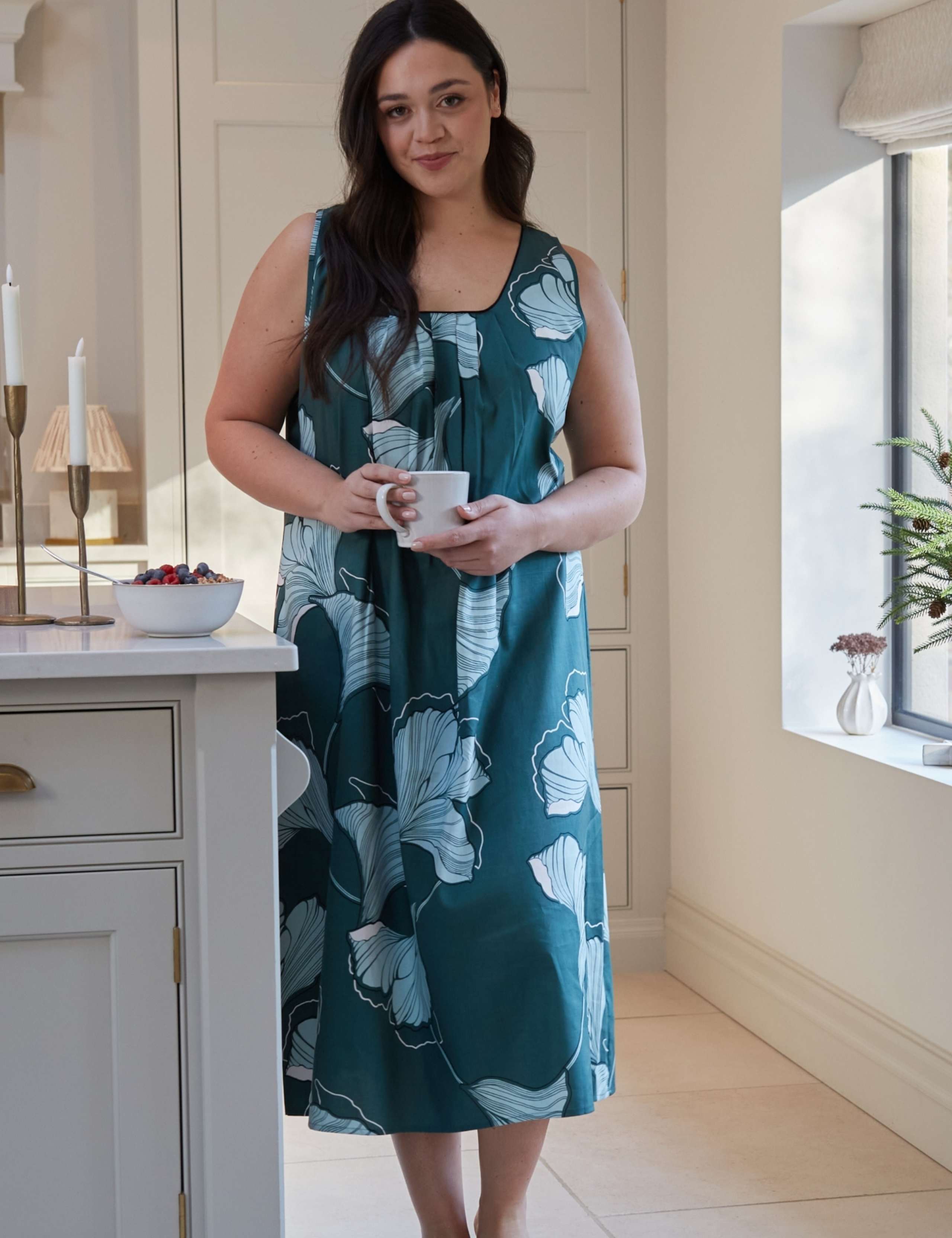 Cotton Modal Floral Nightie 3 of 4