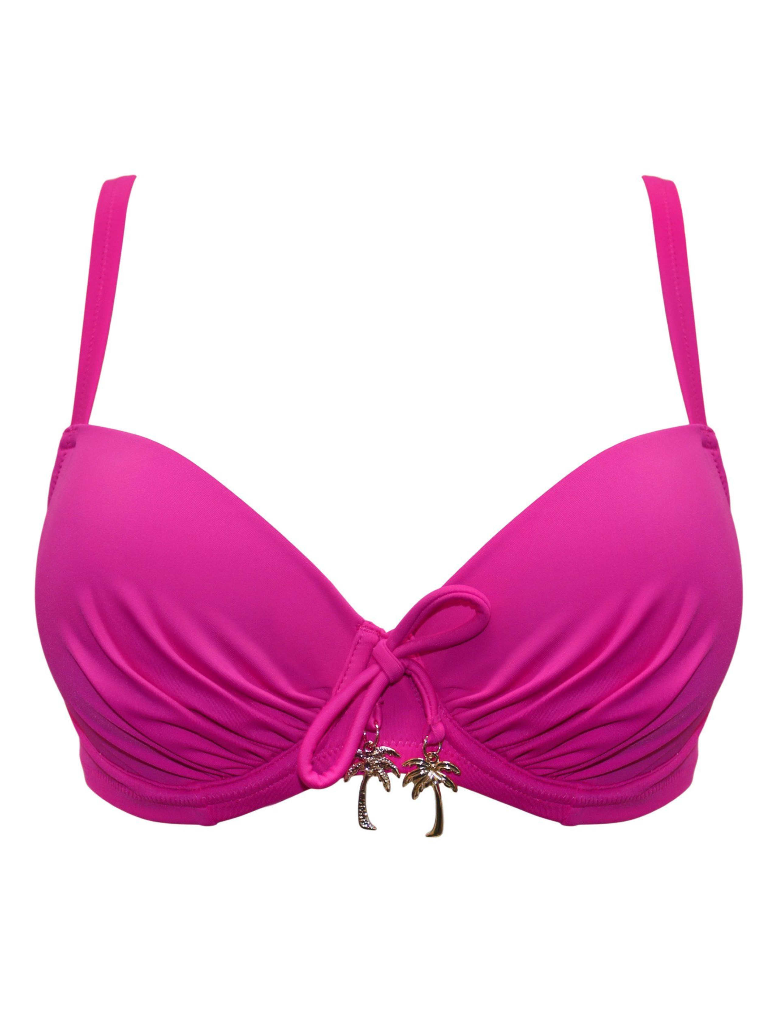 Madrid Wired Ruched Plunge Bikini Top (B-G) 2 of 7