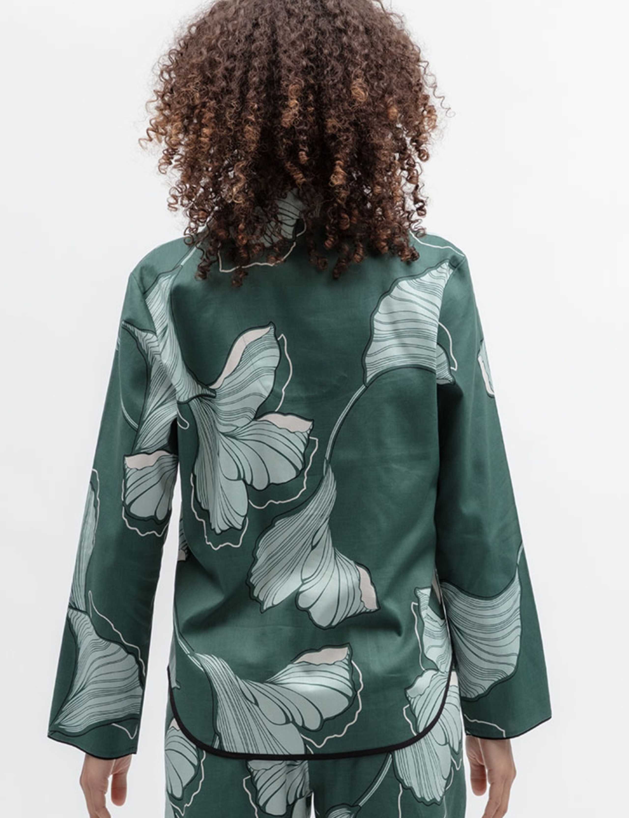 Cotton Modal Floral Pyjama Top 4 of 4