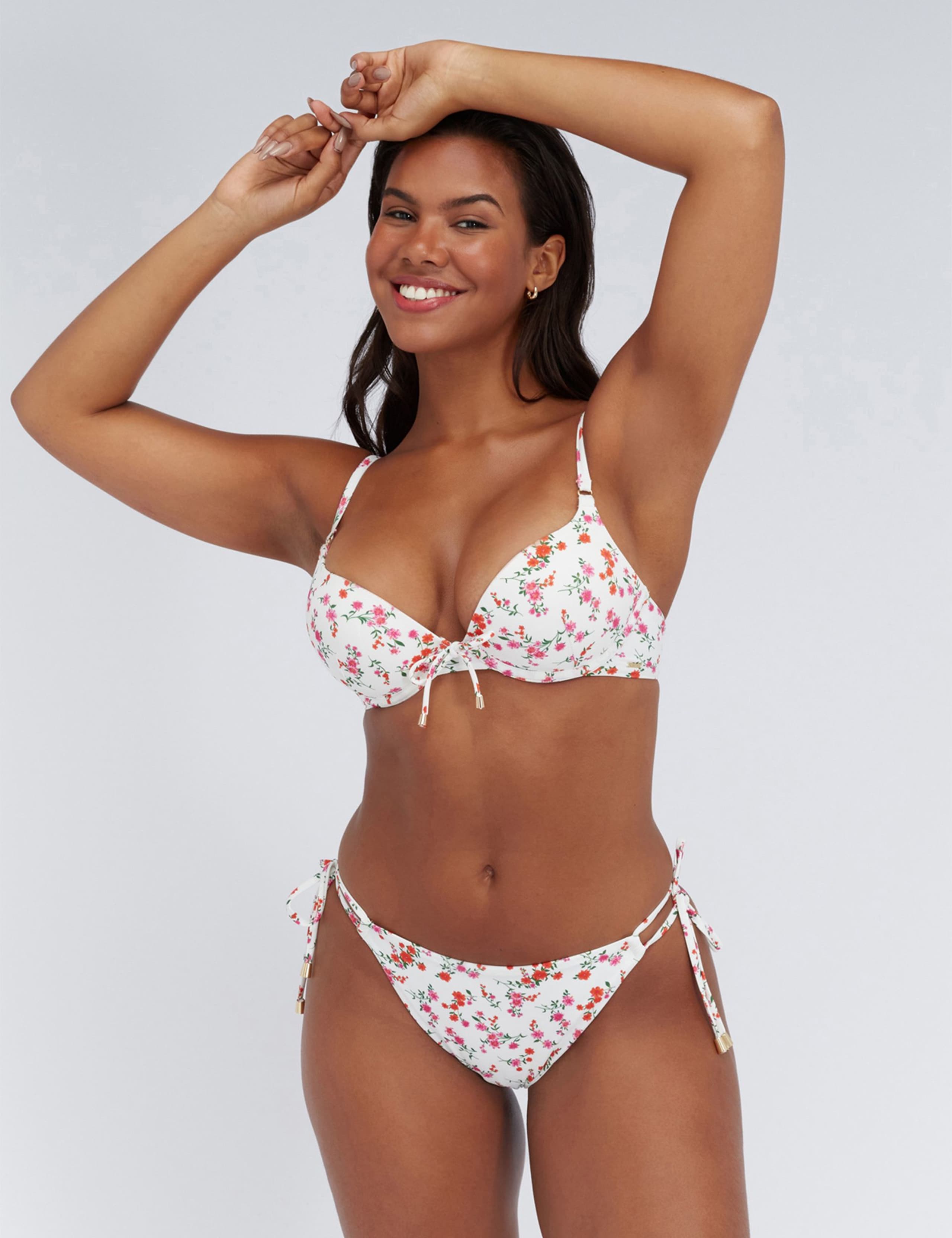Fiji Floral Wired Plunge Bikini Top (A-DD) 2 of 5