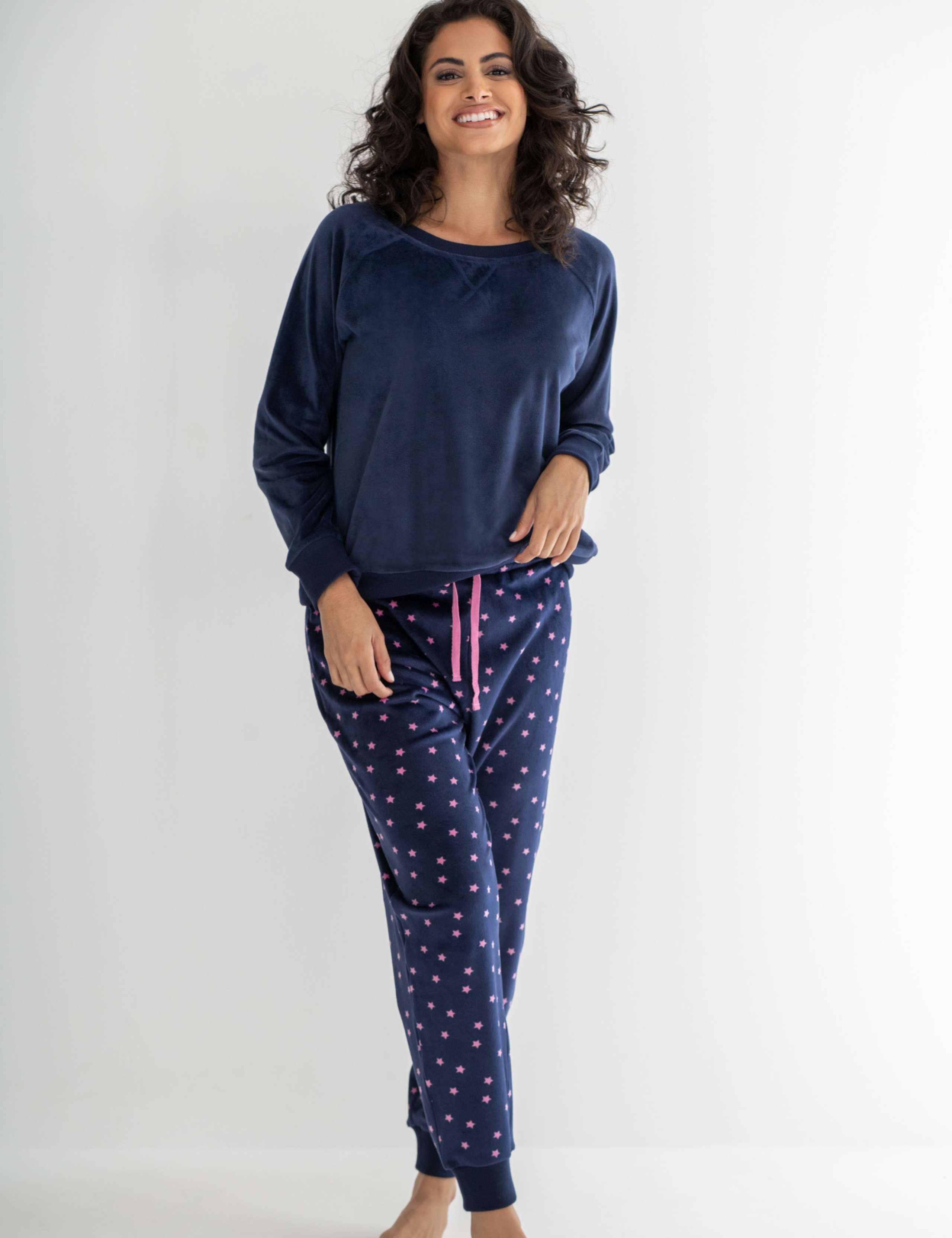 Fleece Heart Print Pyjama Set 4 of 8