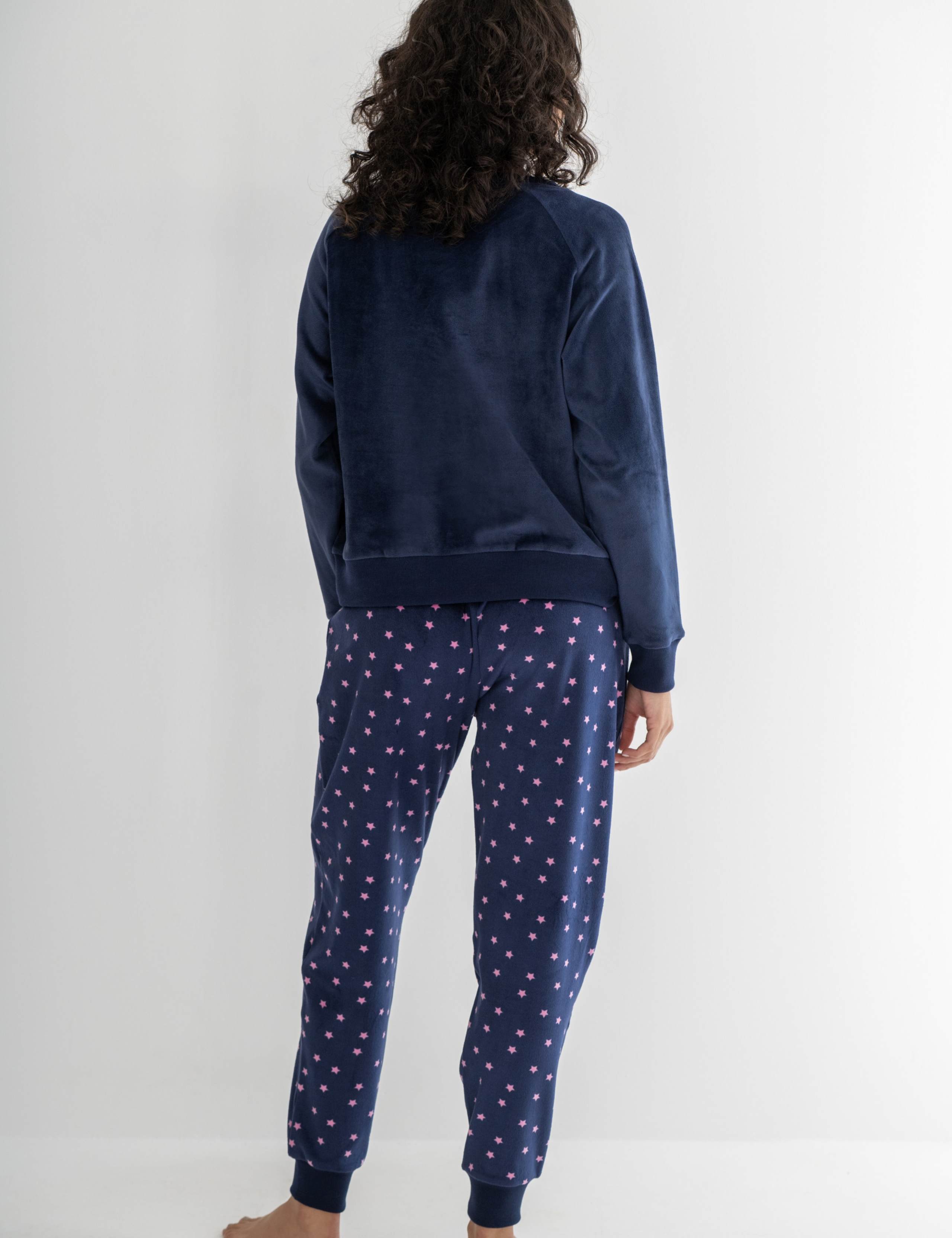 Fleece Heart Print Pyjama Set 8 of 8