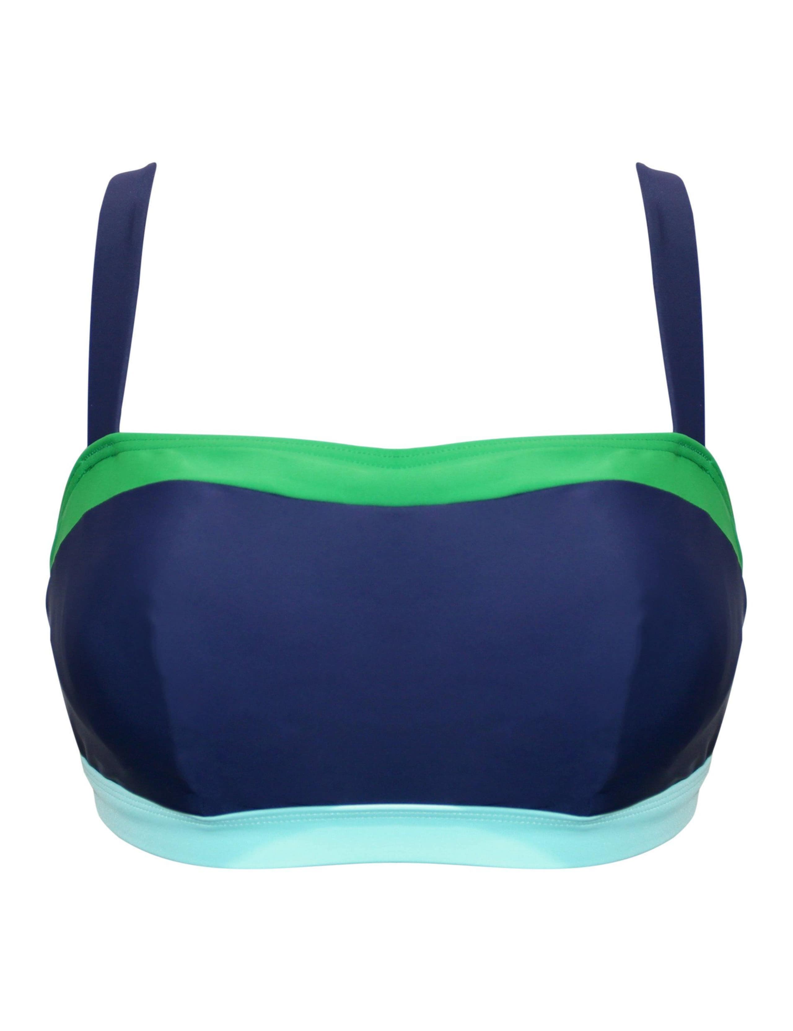 Colour Block Padded Bandeau Bikini Top 2 of 8