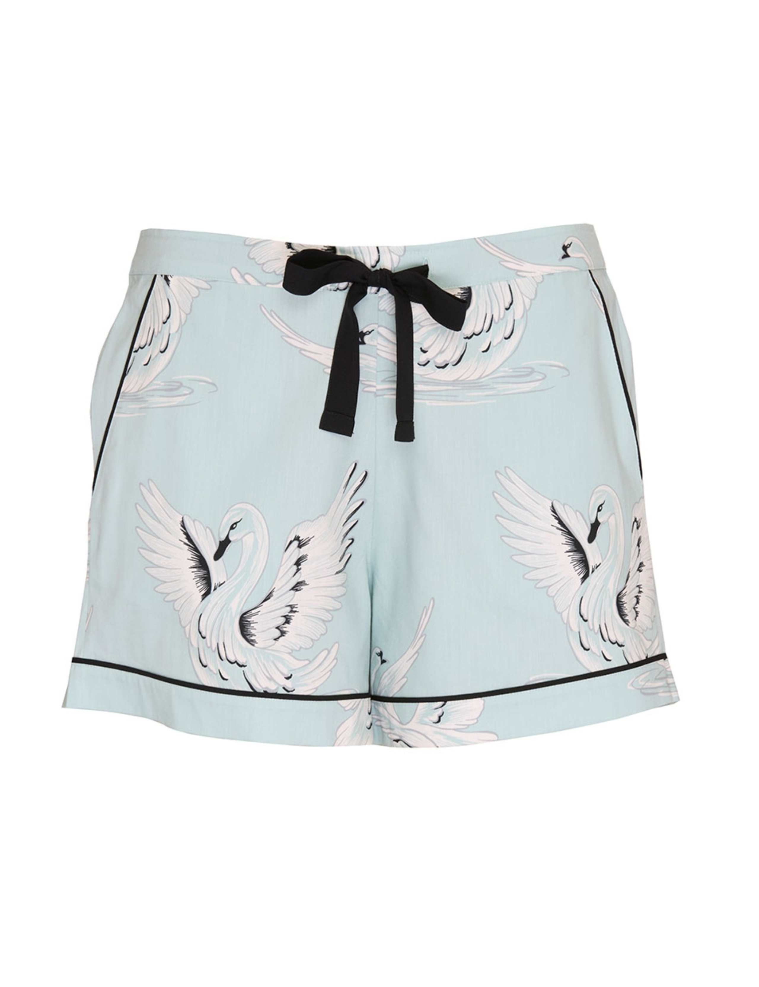 Cotton Rich Swan Print Pyjama Shorts 2 of 4