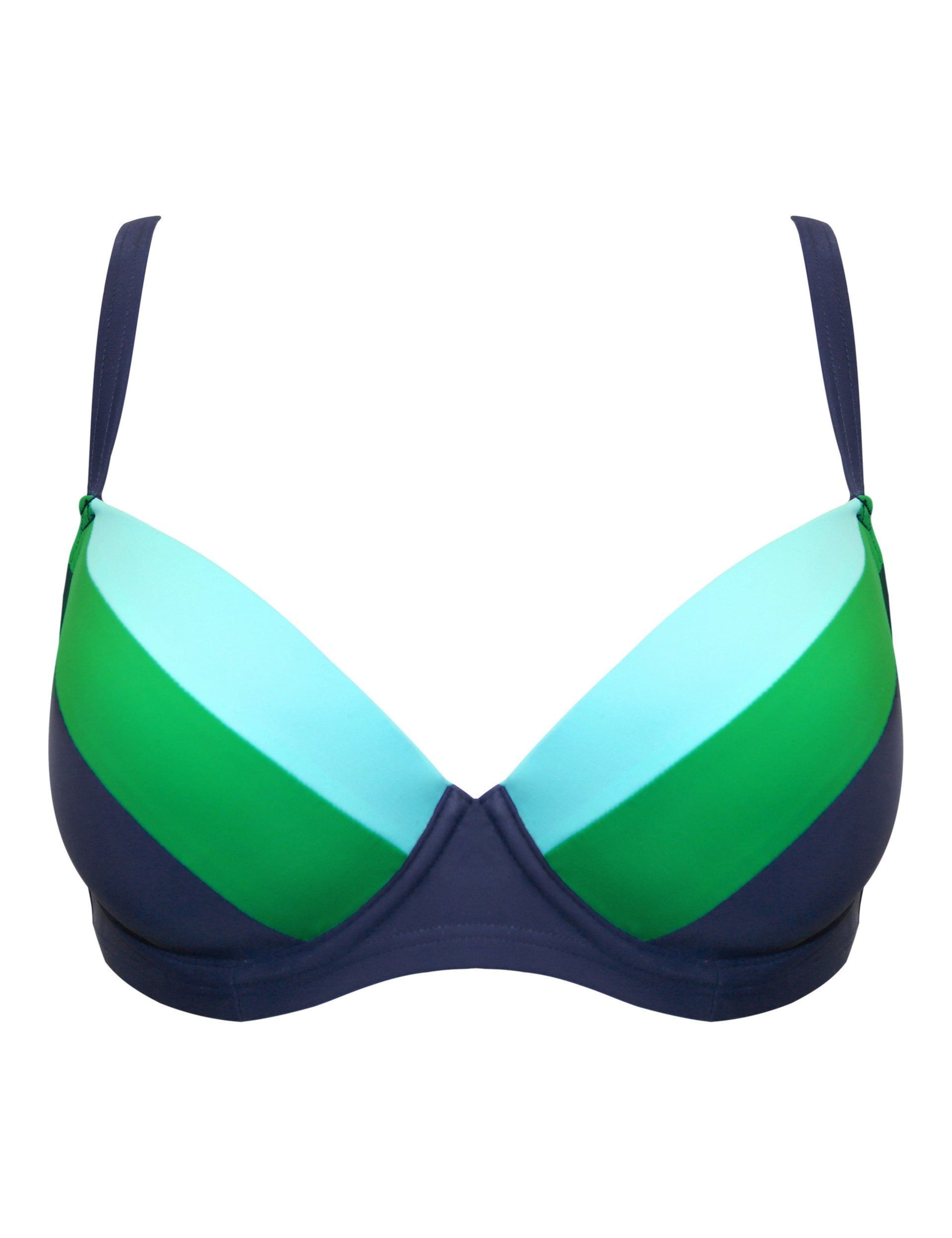 Palm Springs Wired Padded Plunge Bikini Top (C-G) 2 of 8