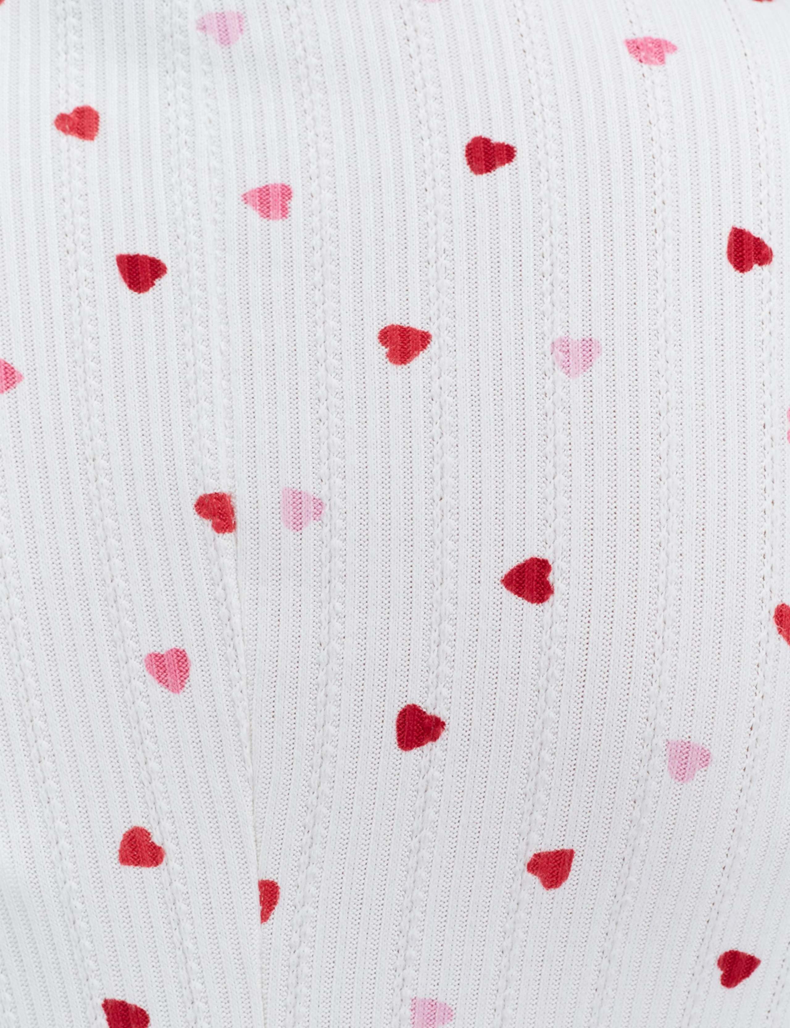 Heart Ribbed Playsuit 6 of 7