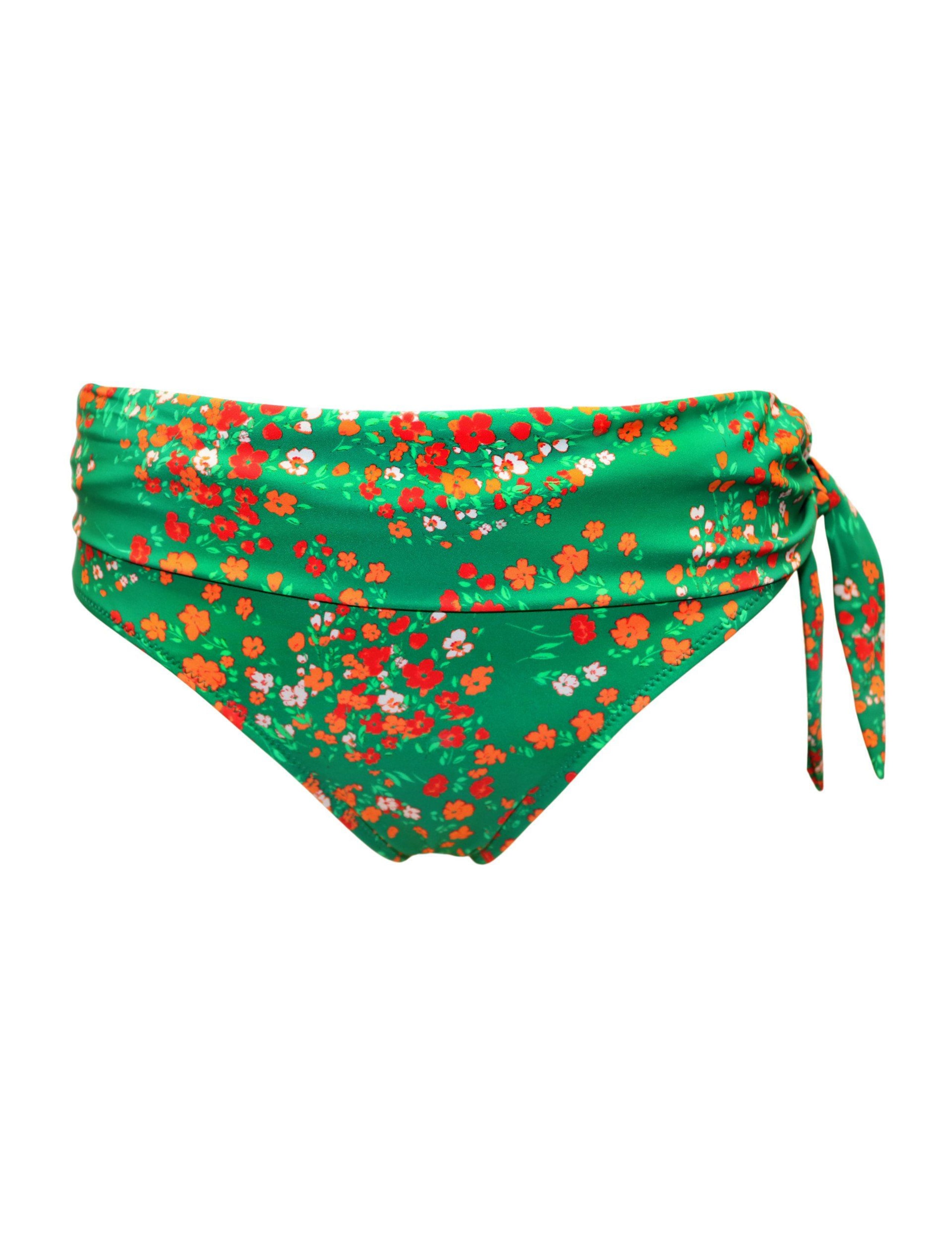 Floral Tie Foldover Bikini Bottoms 2 of 8