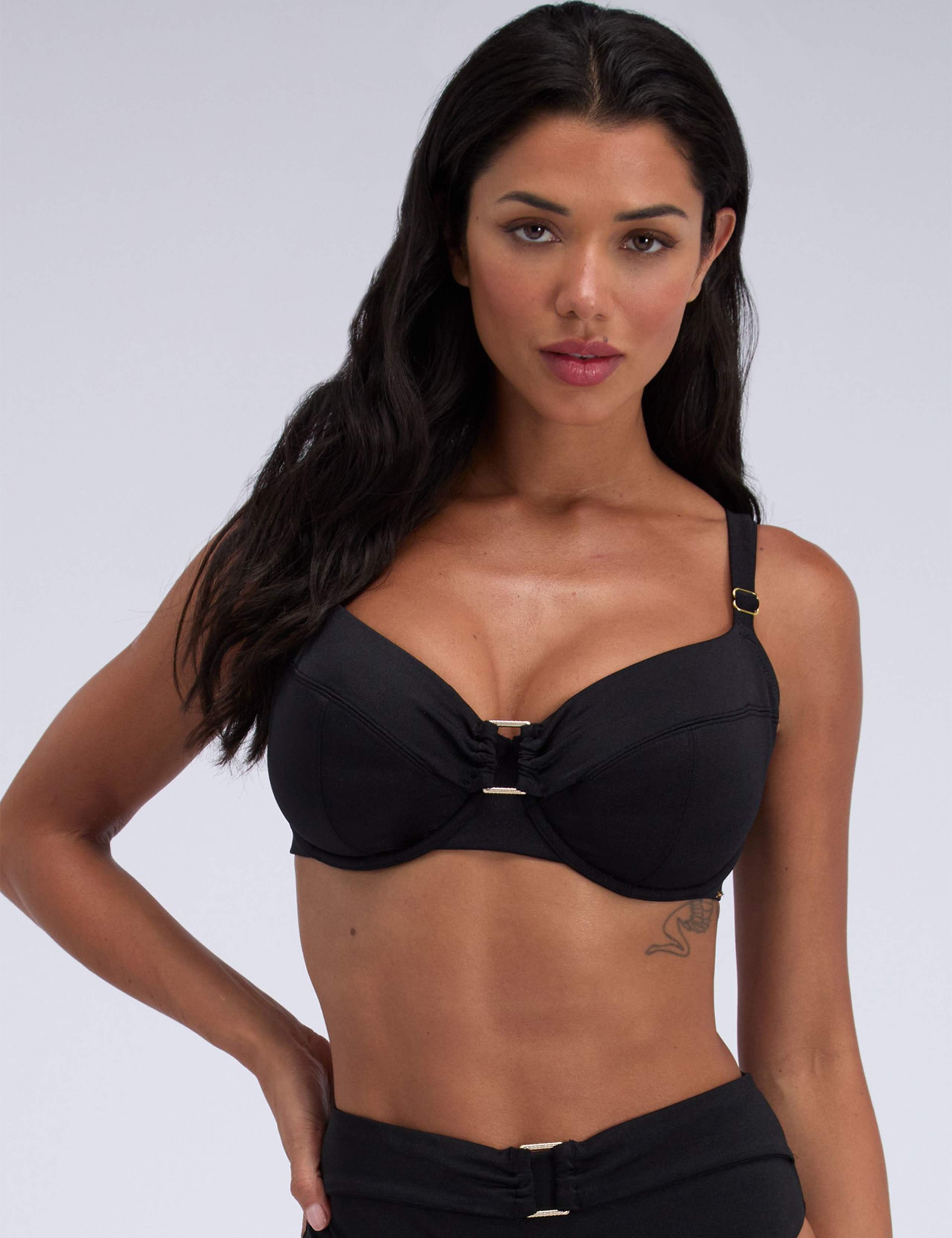 Riad Wired Ring Detail V-Neck Bikini Top (B-F) 6 of 6
