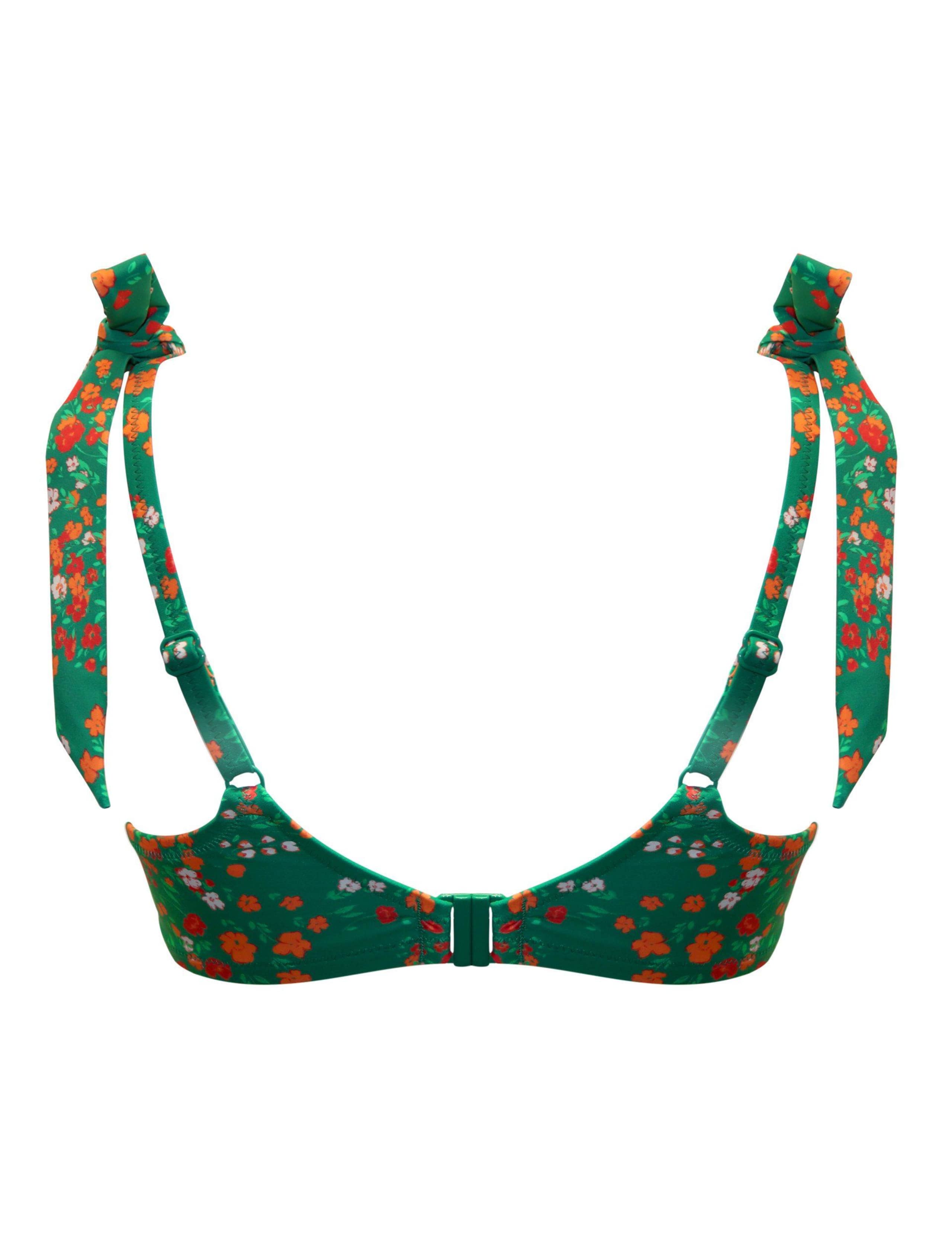 Rosa Cove Wired Tie Detail Plunge Bikini Top (C-G) 10 of 10