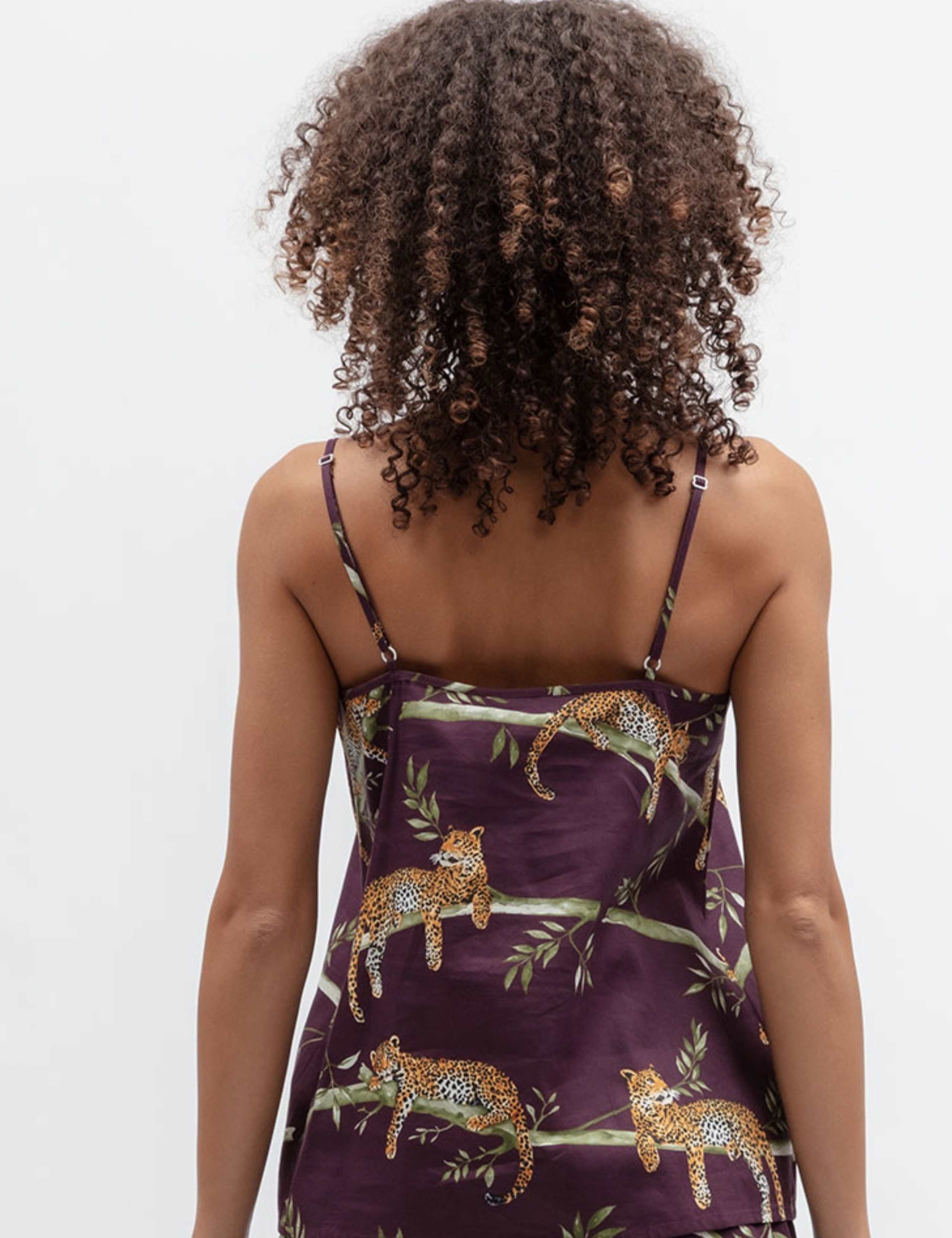 Cotton Modal Leopard Print Cami Top 3 of 4