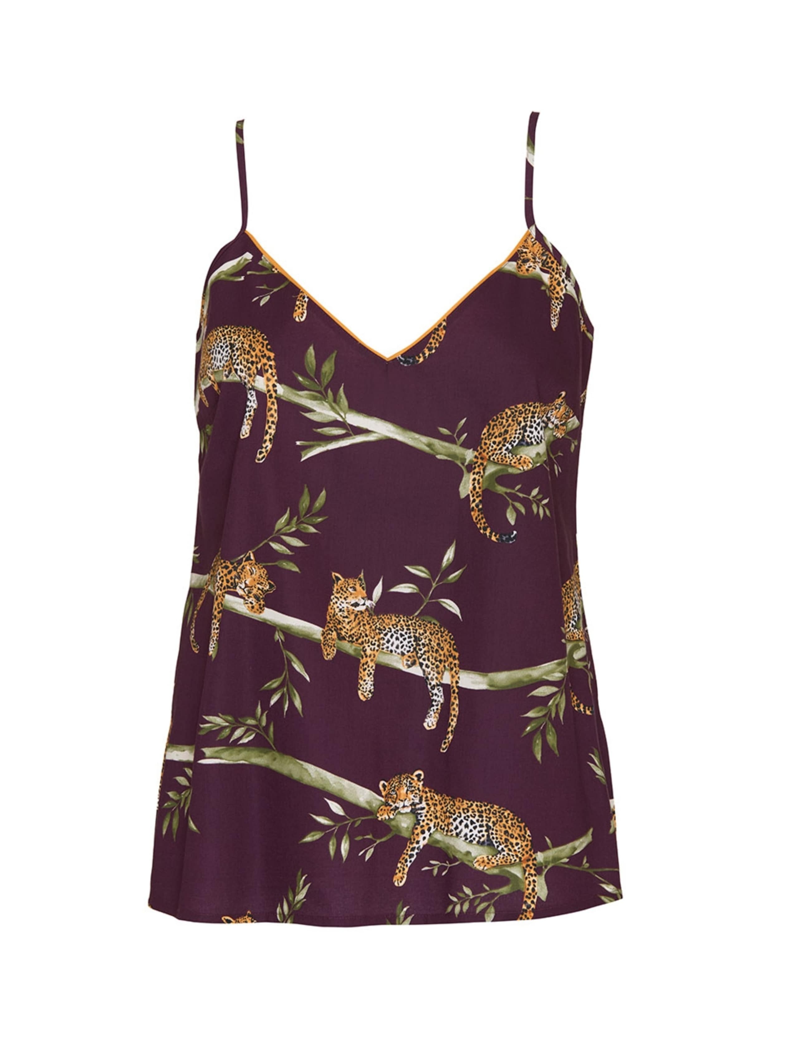 Cotton Modal Leopard Print Cami Top 2 of 4