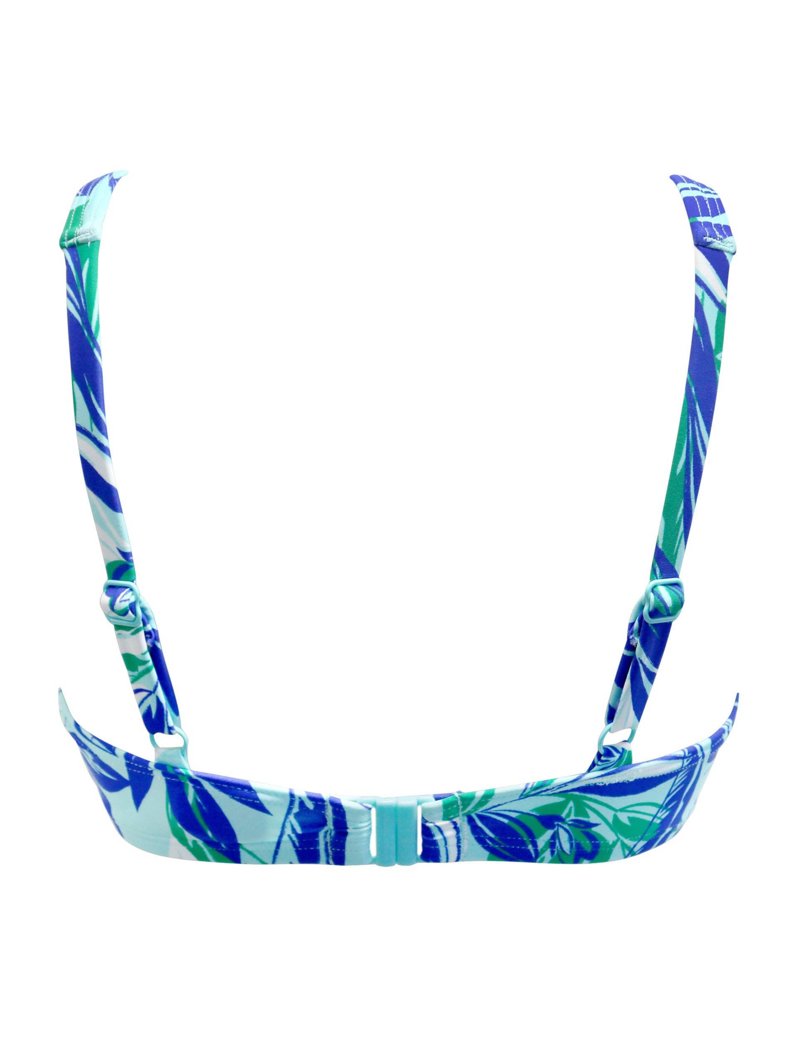 Printed Padded Plunge Bikini Top 7 of 8