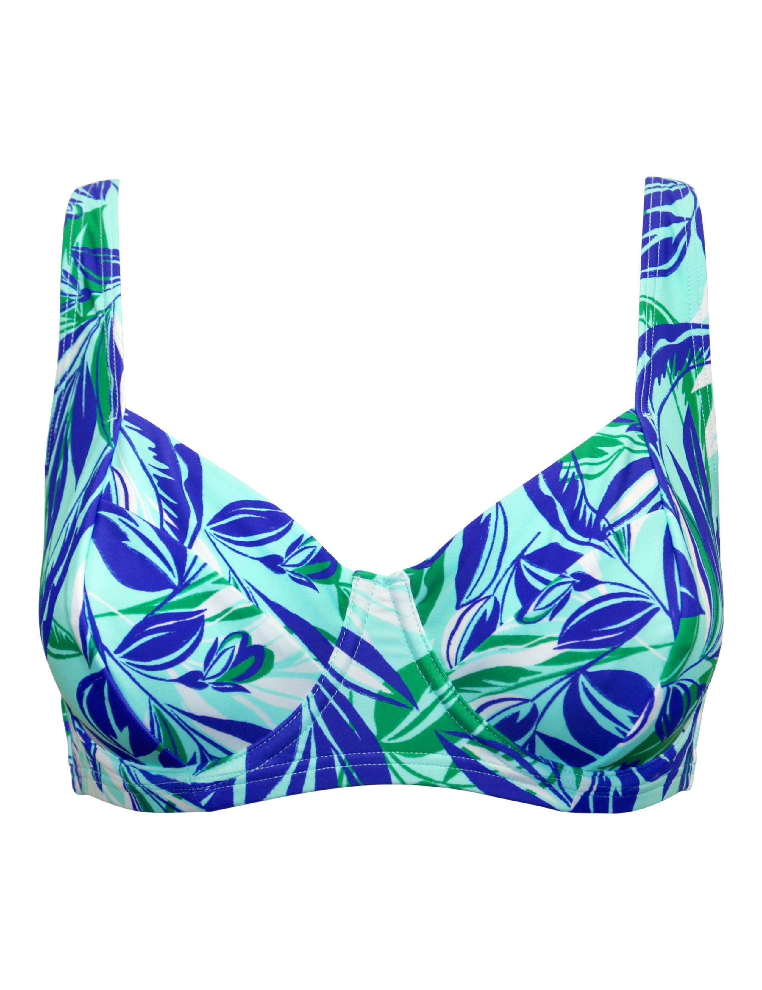 Printed Padded Plunge Bikini Top 2 of 8