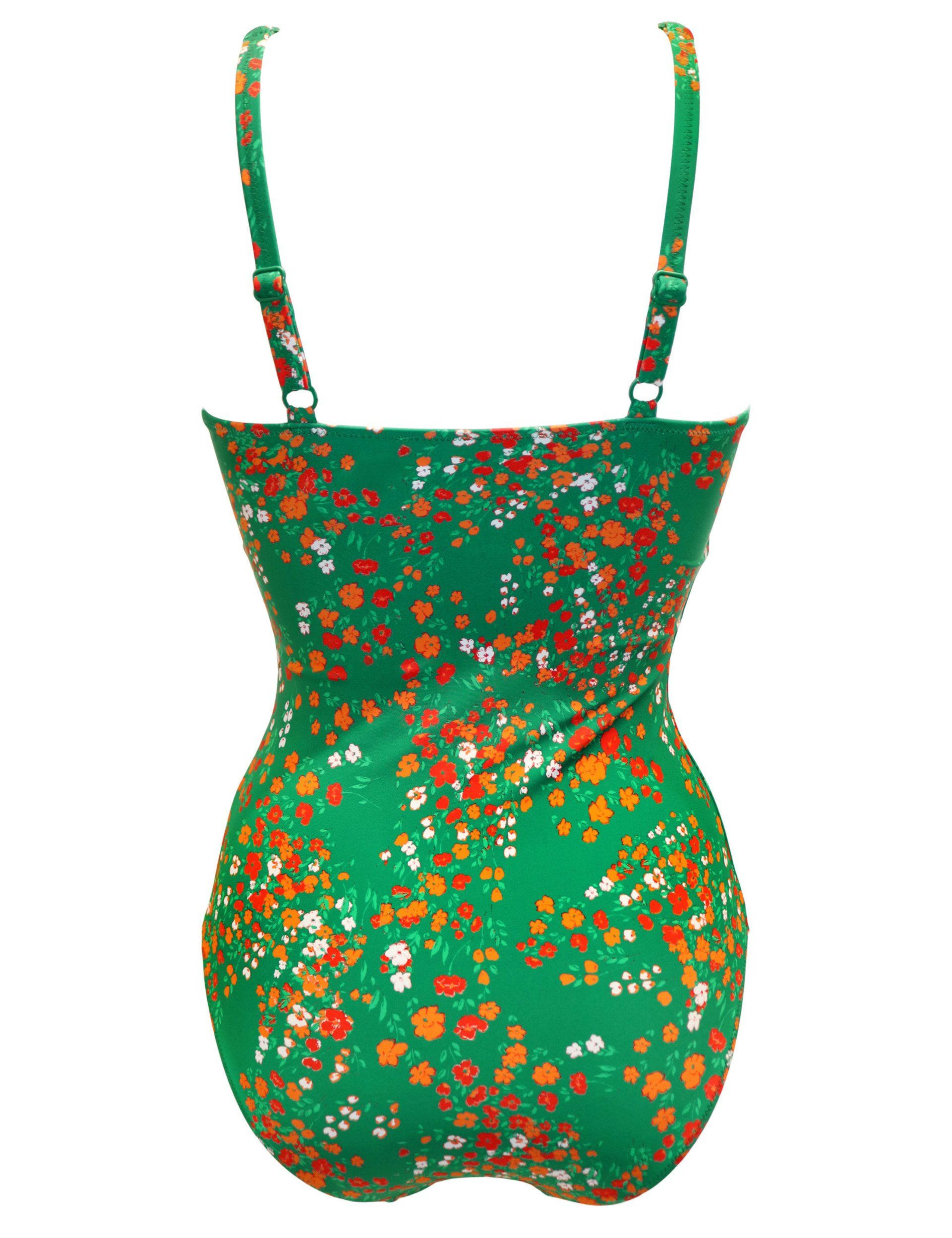 Sicily Tummy Control Floral Frill Swimsuit 5 of 6