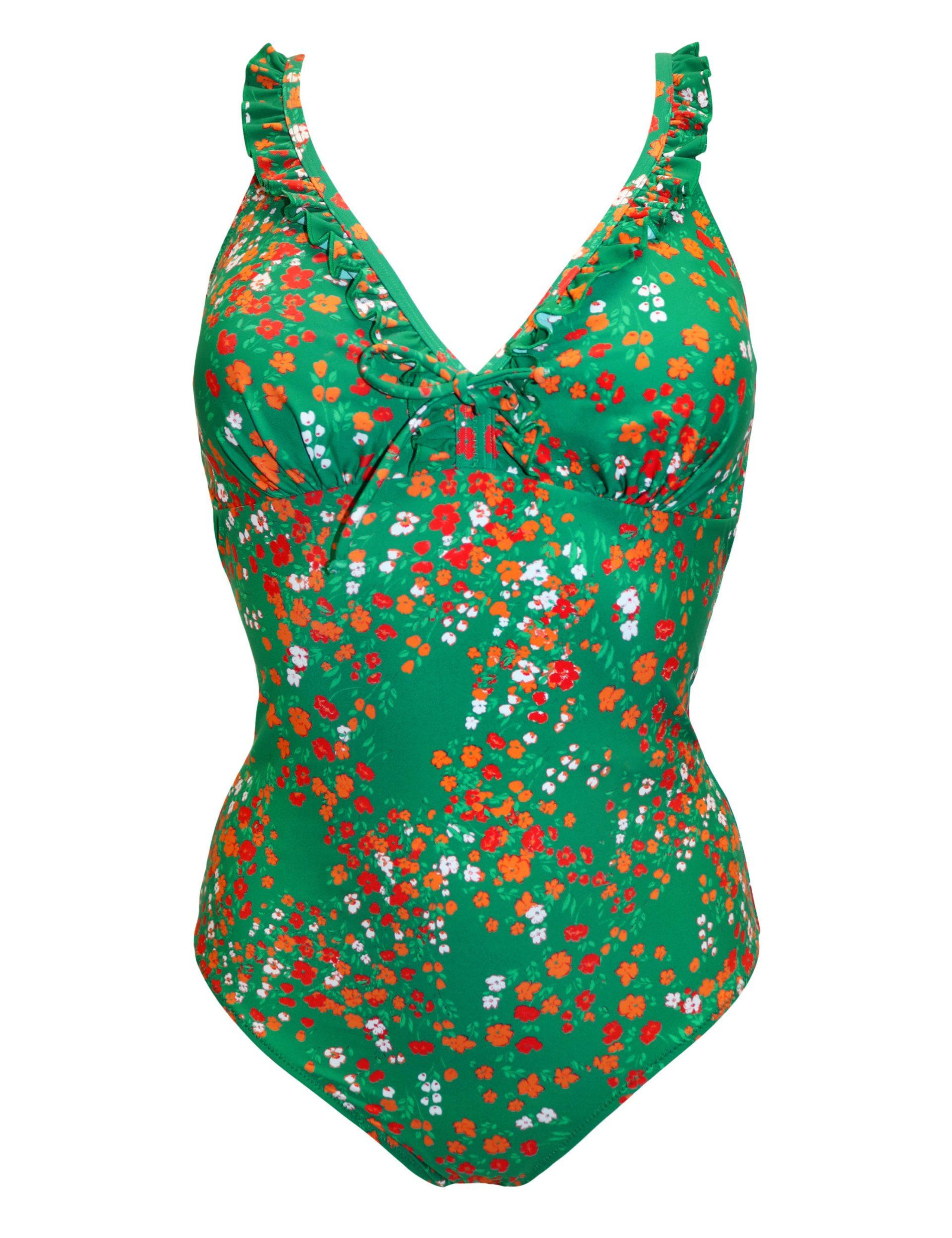 Sicily Tummy Control Floral Frill Swimsuit 2 of 6