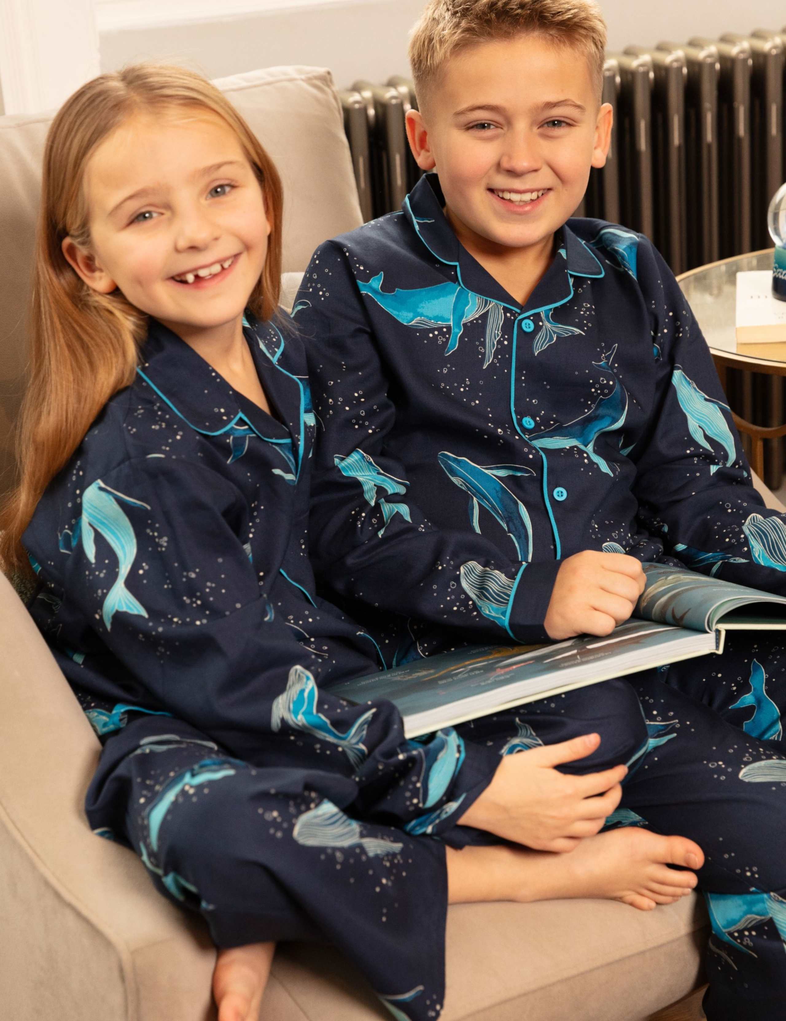 Cotton Rich Whale Pyjamas (2-13 Yrs) 4 of 4