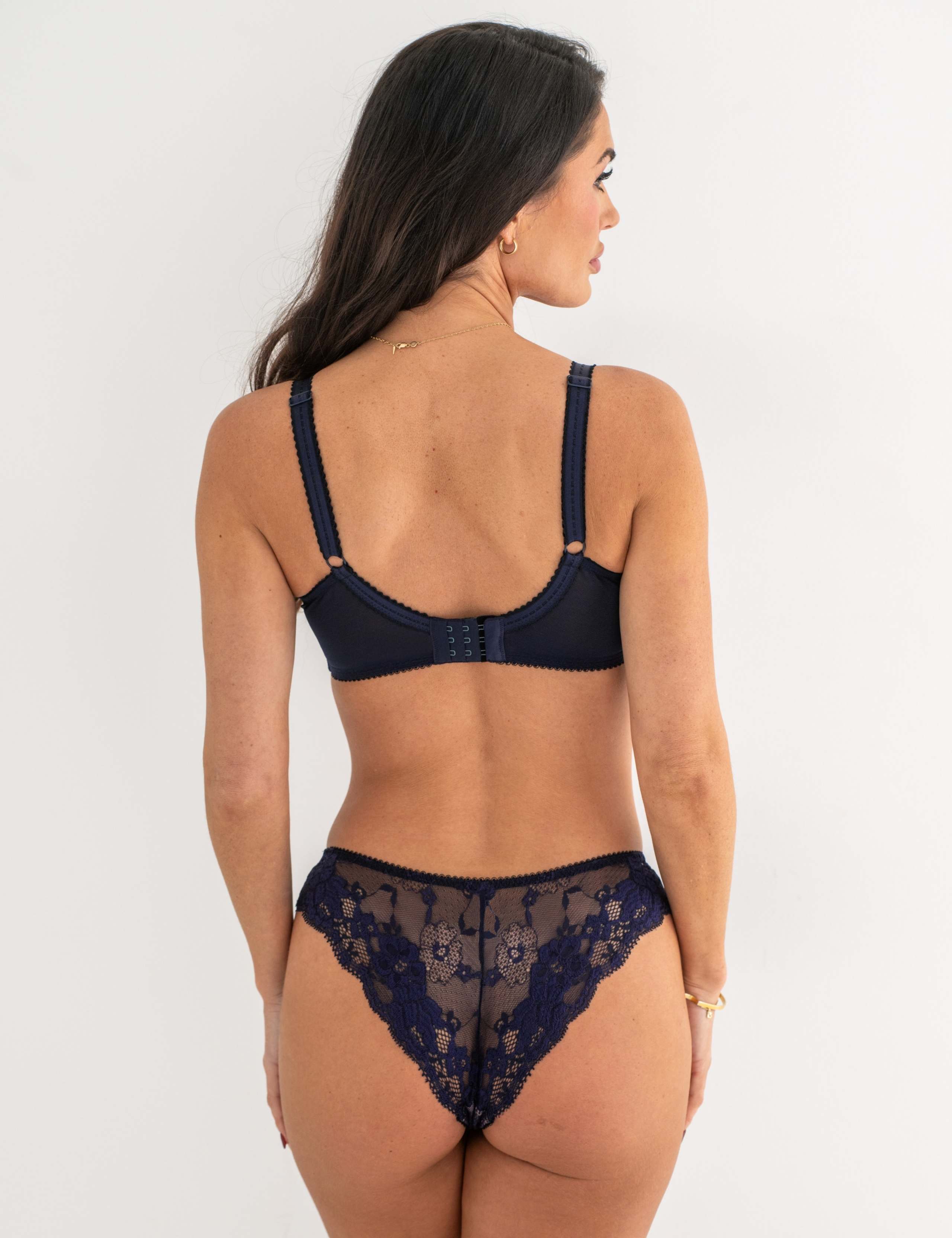 Amour Floral Lace Wired Side Support Bra D-J 10 of 11